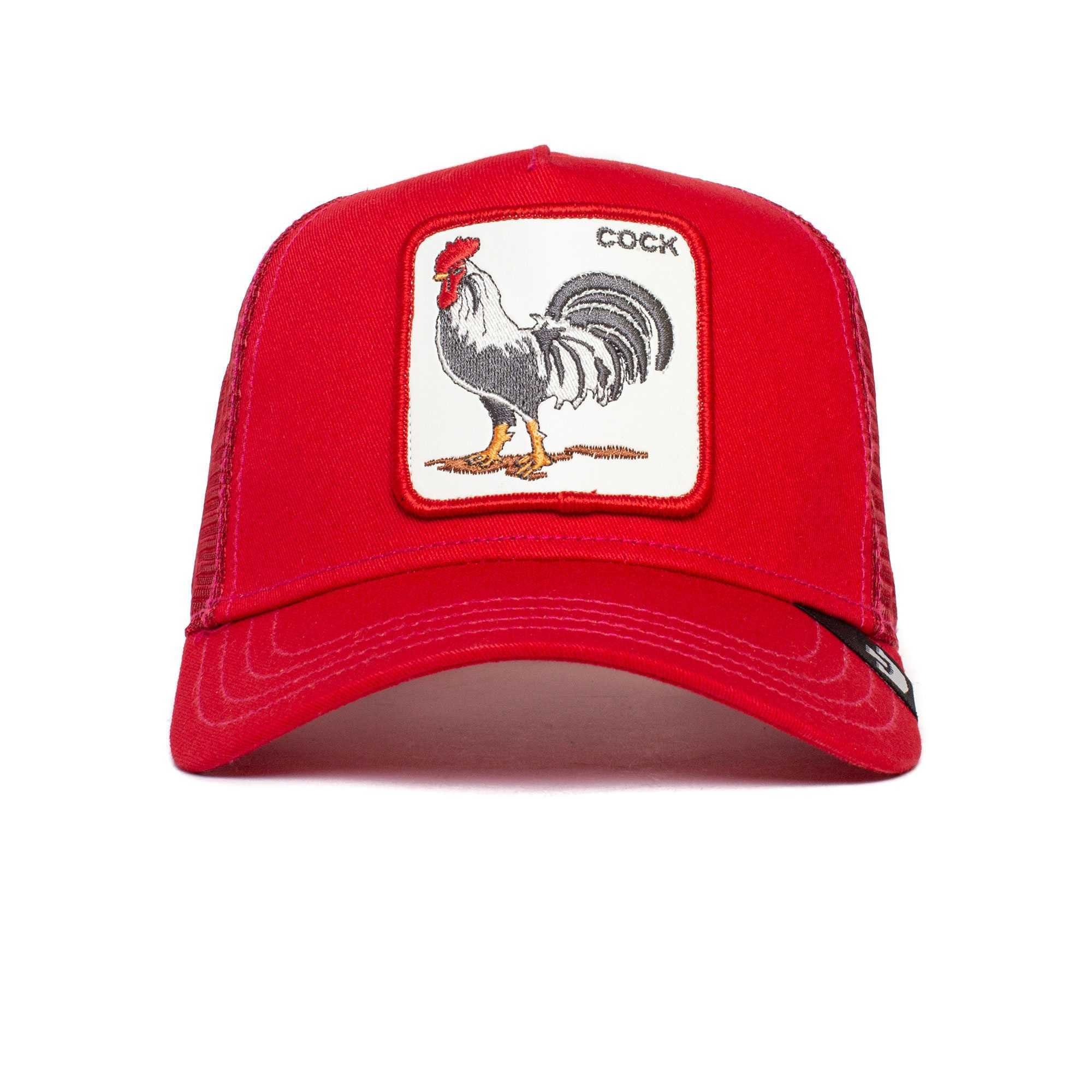 GOORIN Bros. Trucker Size One - Cock Cap Frontpatch, Baseball red Unisex Kappe, Cap The