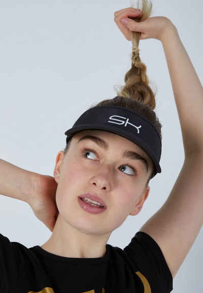 SPORTKIND Visor Tennis Sun Visor Sonnenschild unisex, verstellbare Größe schwarz