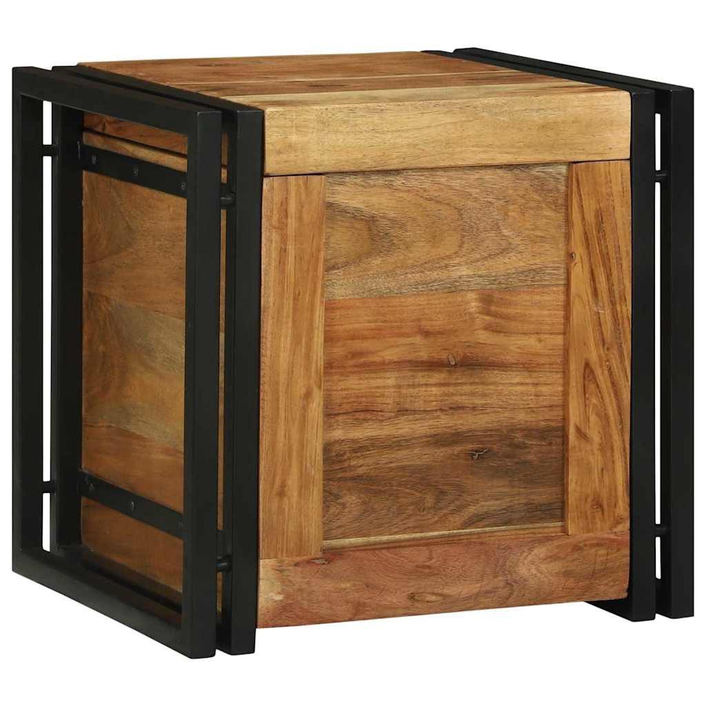 vidaXL Truhe Truhe Holztruhe Aufbewahrungstruhe Box Braun 40 x 40 x 40 cm Massivhol