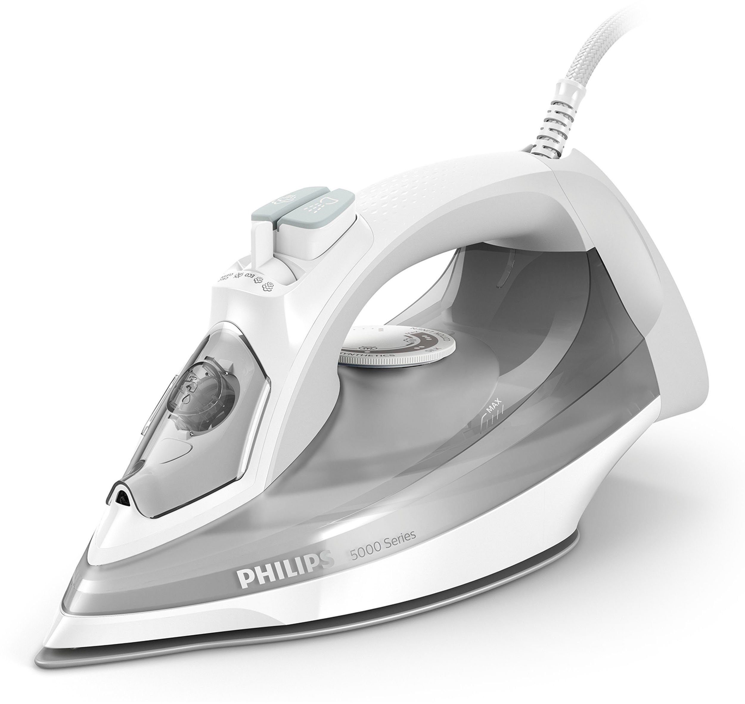 Philips Dampfbügeleisen DST5010/10 5000 Series, 2400 W, SteamGlide Plus Bügelsohle, 320 ml Wassertank, 160 g Dampfstoß