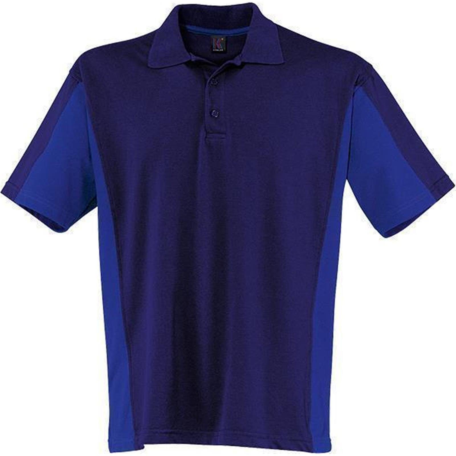 Kübler T-Shirt Kübler Shirt-Dress Polo-Shirt dunkelblau/blau