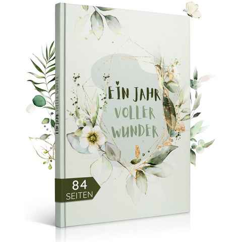 Eulentaler Tagebuch I Mein erstes Jahr I Von Pädagogen gestaltet I Boho I, DIN A4, 84 Seiten Inhalt, Hardcoverumschlag, Premium Naturpapier