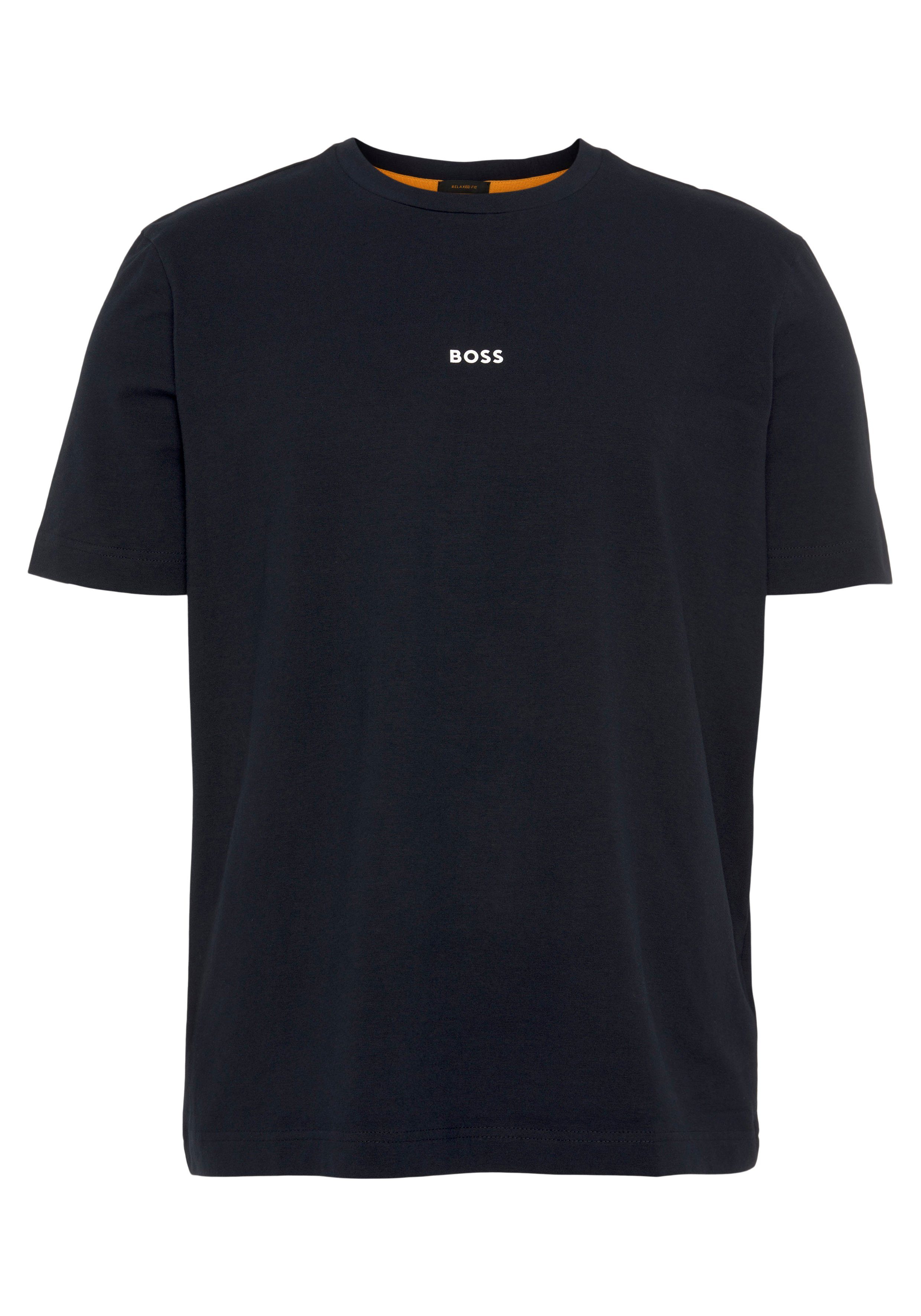 ORANGE T-Shirt mit Rundhalsausschnitt Dark BOSS TChup 404 Blue