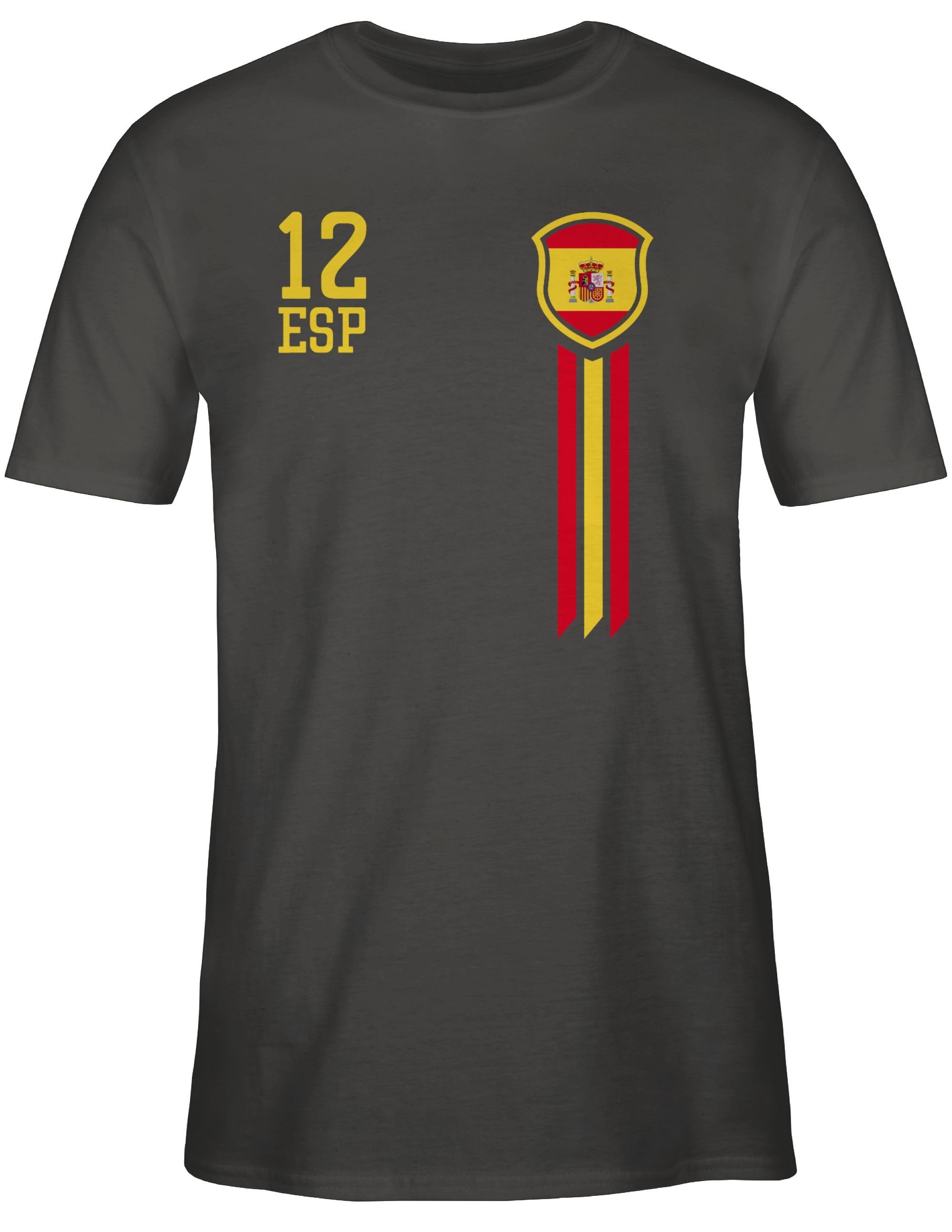 Shirtracer T-Shirt 12. Mann Spanien Fan-Shirt WM 2026 Fussball WM Fanartikel