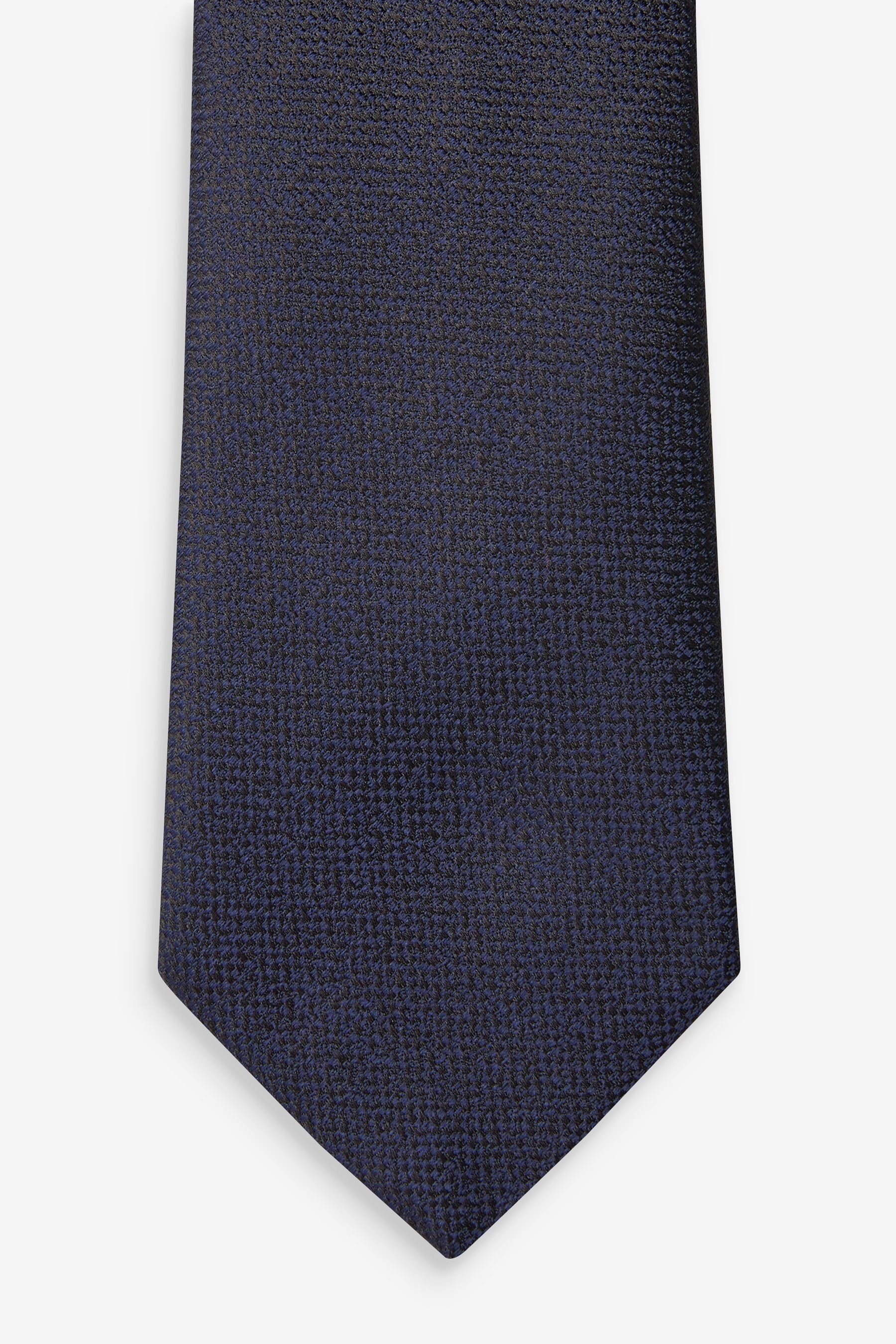 Krawatte hergestellt in Next Navy (1-St) Blue Italien Signature-Krawatte,