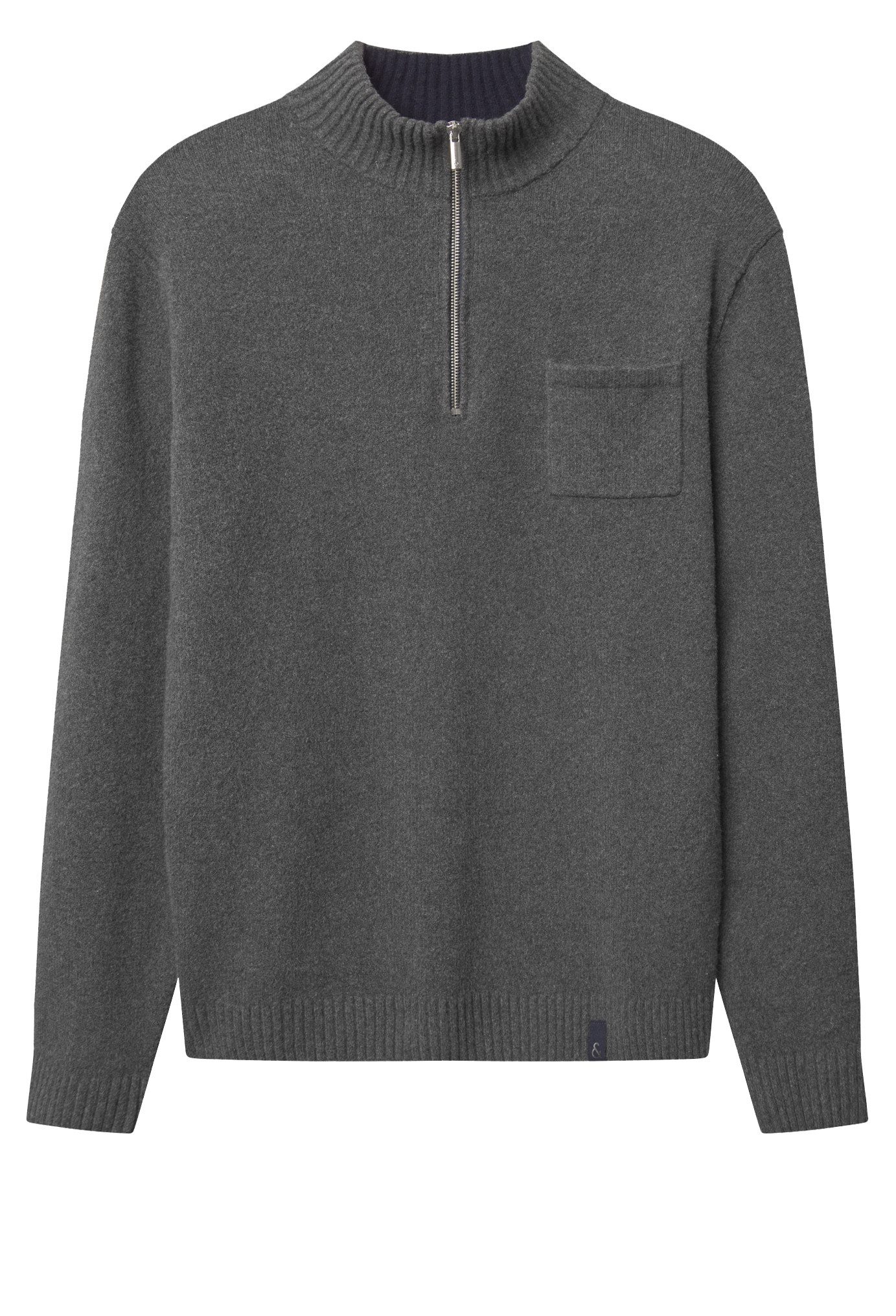 Strickpullover Colours & Sons Pullover Troyer Zip XL