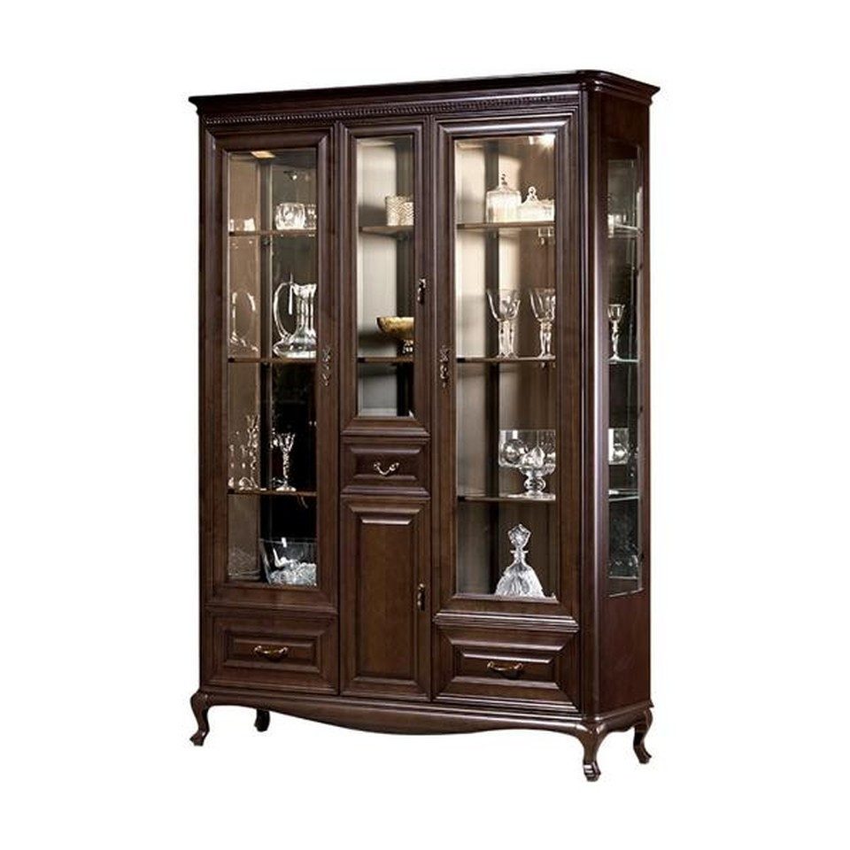 Xlmoebel Vitrine Vitrinenschrank Schaukasten Regalvitrine mit Glastüren (1-St., Vitrinenschrank) Made in Europa