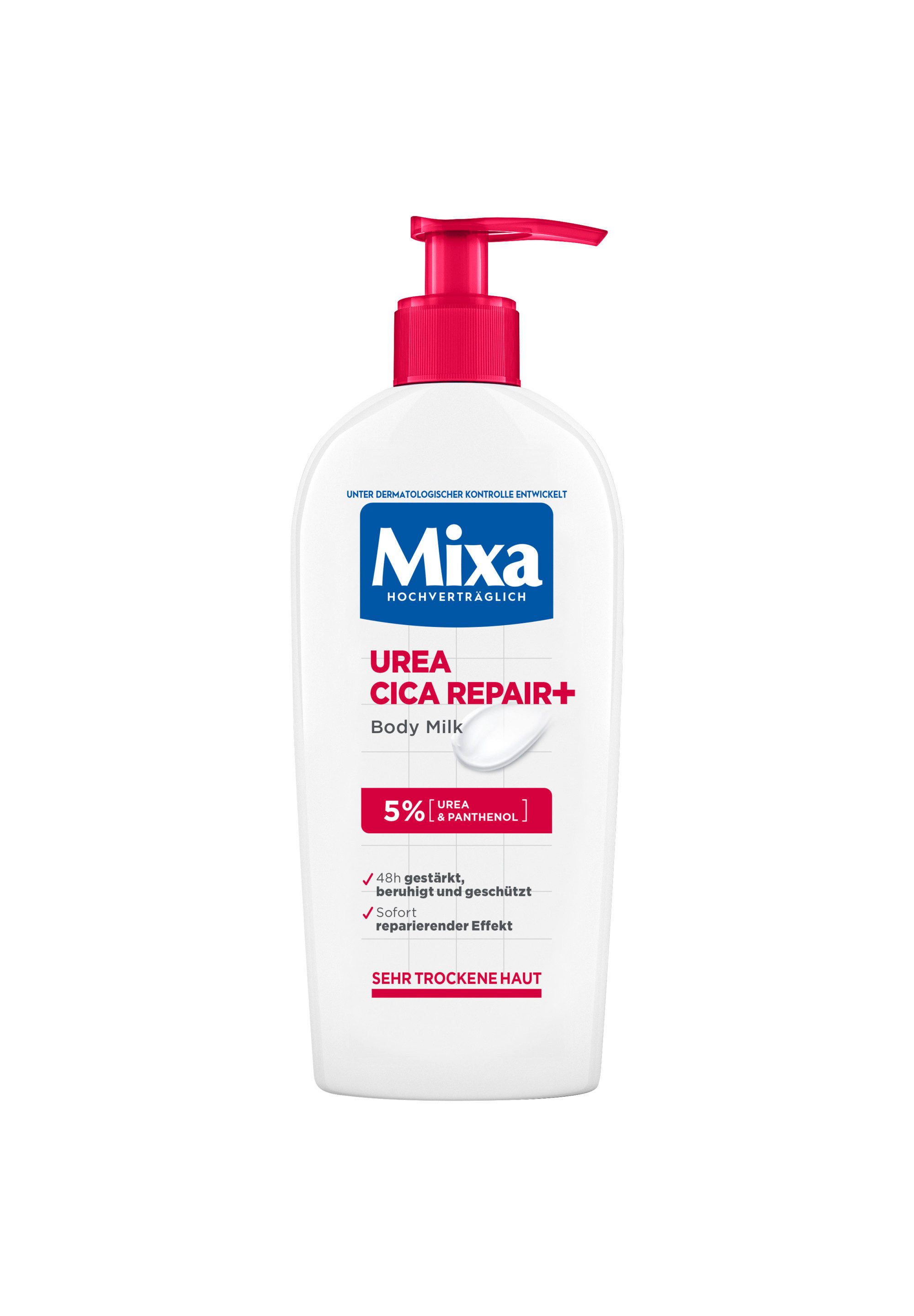 Mixa Körpermilch MIXA UREA CICA REPAIR + BODY MILK, intensive Pflege von trockener Haut