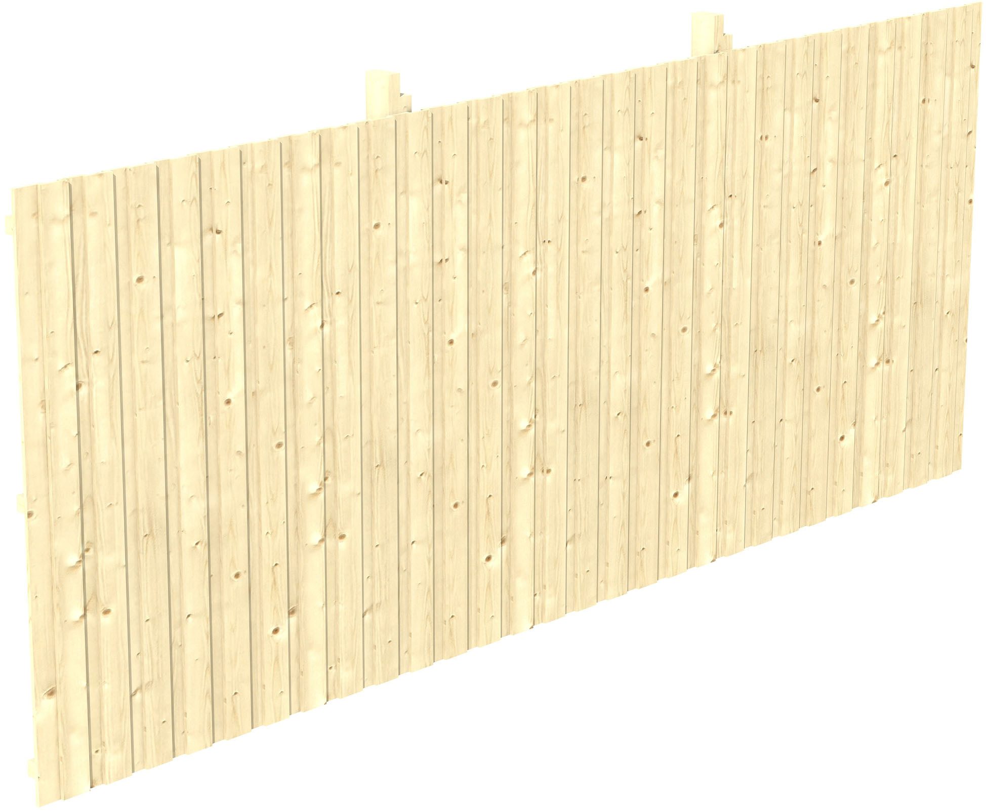 Skanholz Carport-Rückwand, BxH:550x220 cm, aus Deckeschalung 20x120mm