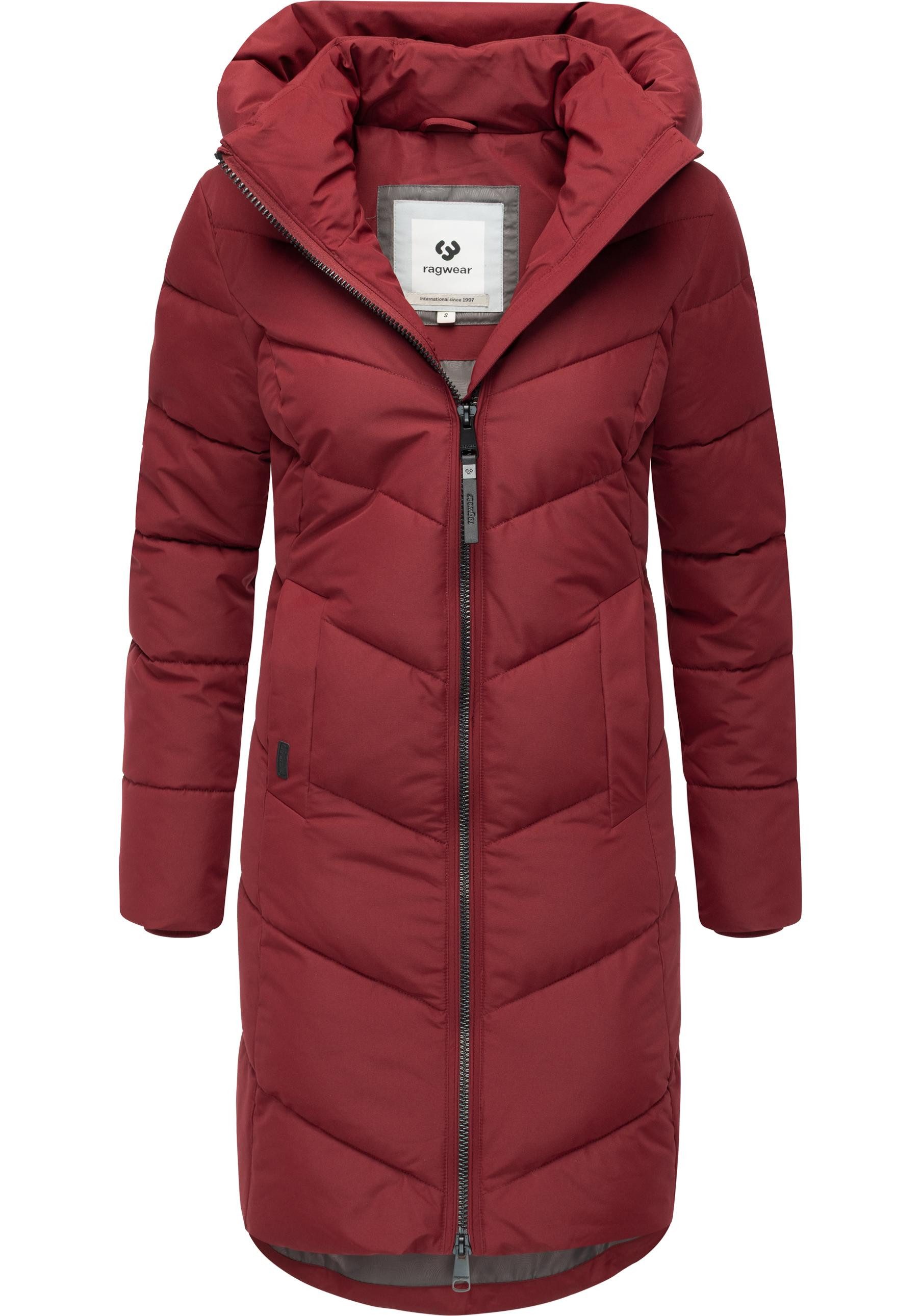 Ragwear Steppmantel Natalin YOUMODO Warmer Damen Wintermantel mit V-Steppung und Kapuze – Bild 4 von 5