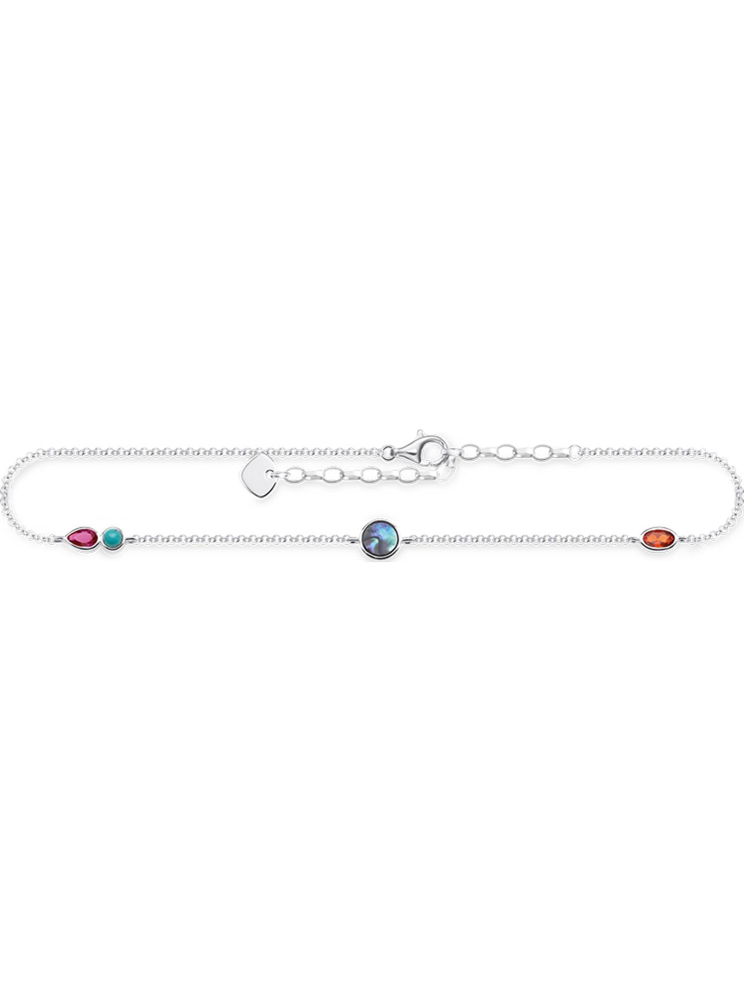 THOMAS SABO Fußkette Thomas Sabo Damen-Fußkette 925er Silber Perlmutt