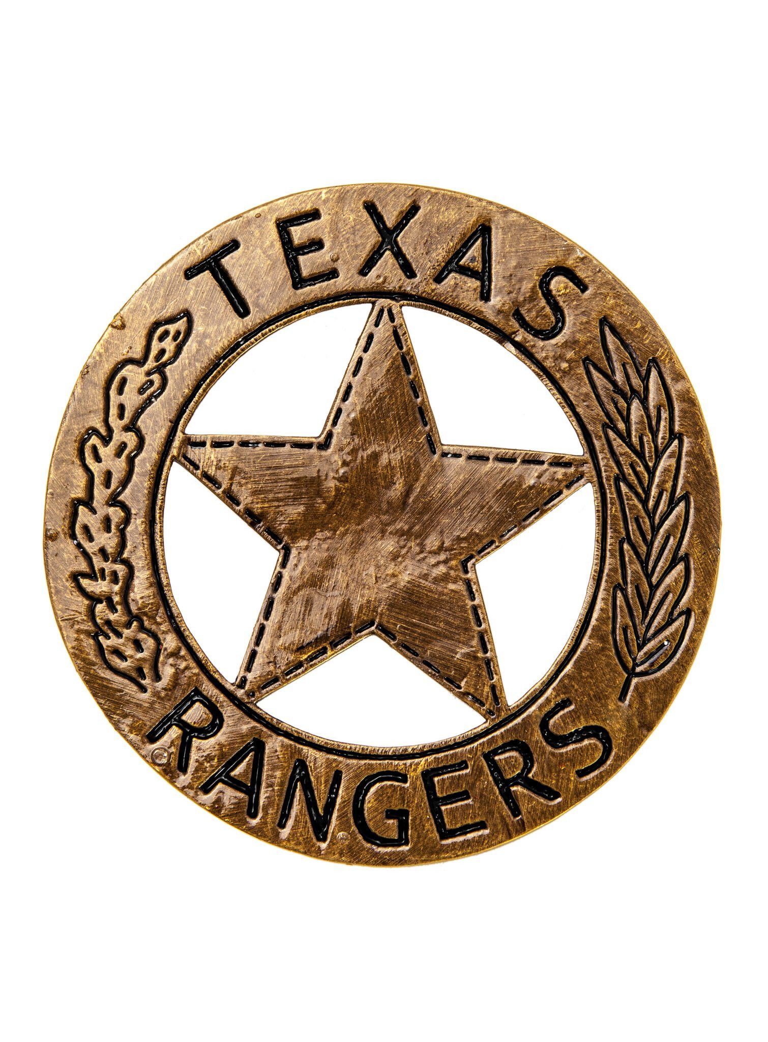 Metamorph Cowboy-Kostüm Texas Ranger Sheriffstern, Originalgetreue Replik dieses klassischen Abzeichens