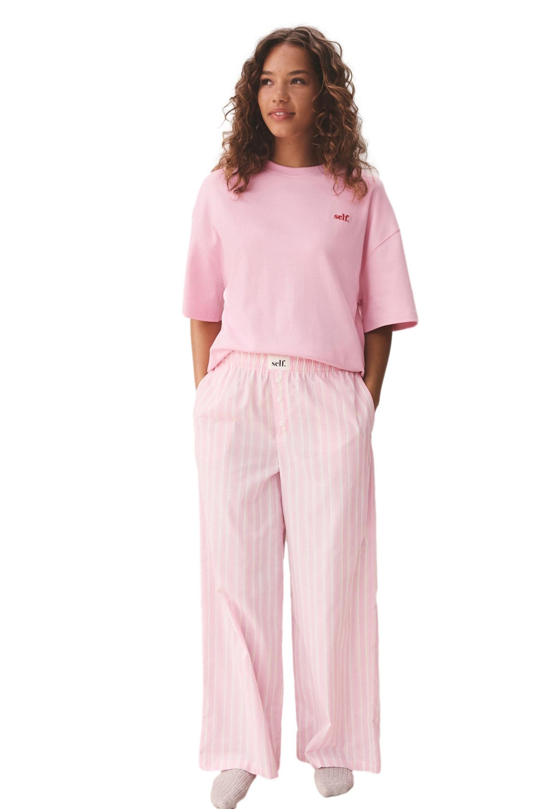 self Pyjama Self. Kurzarm-Schlafanzug aus 100 % Baumwolle (2 tlg) günstig online kaufen