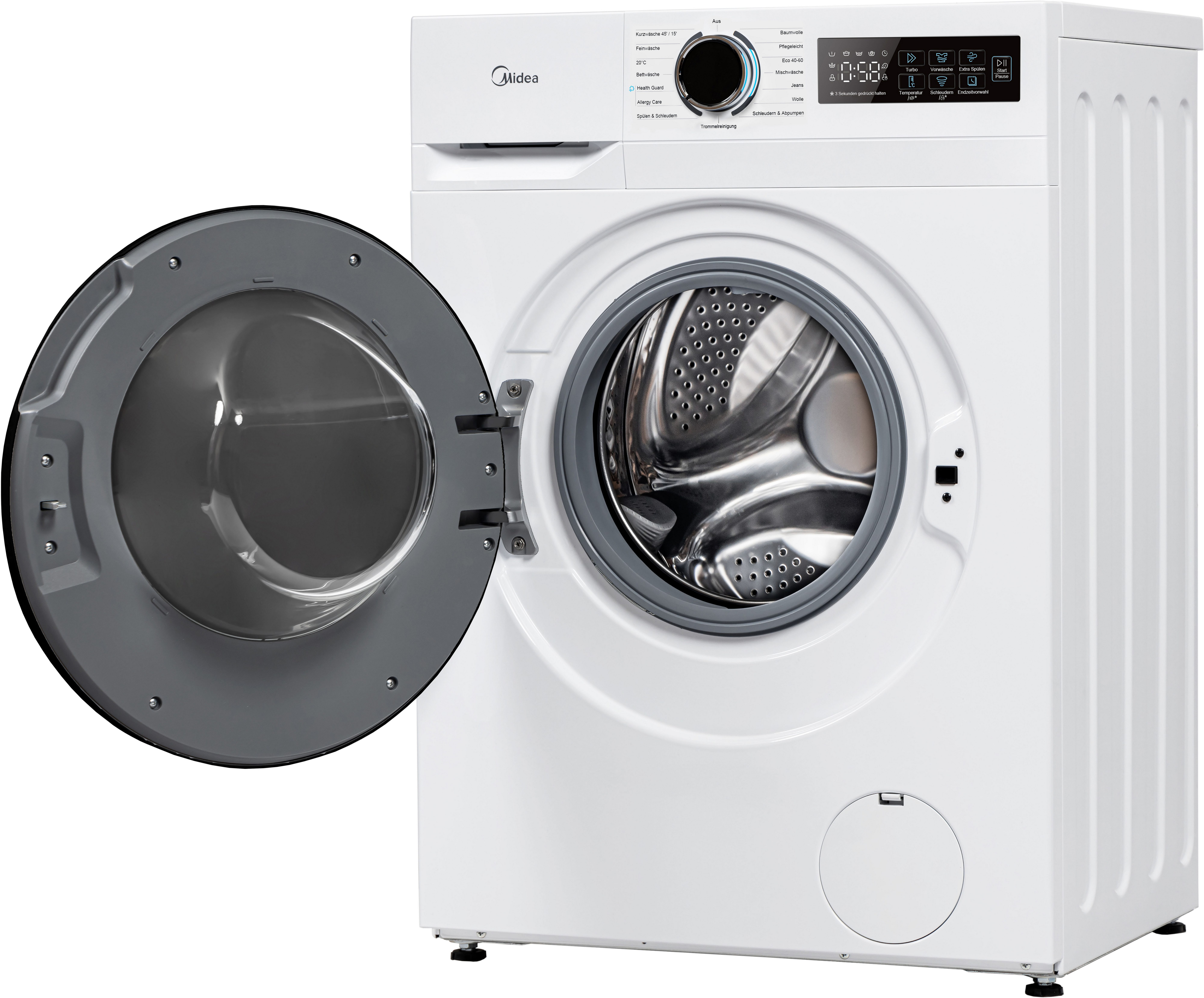 Midea Waschmaschine MF110 MF11EW90BA10, 9 kg, 1400 U/min