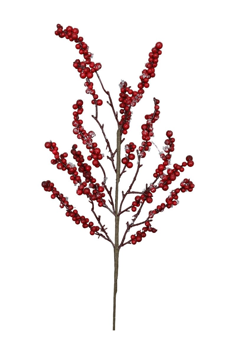 Kunstzweig Spray Berry rot 62cm (1 Stück), Exner GmbH Garten- & Wohnaccessoires, Höhe 62 cm