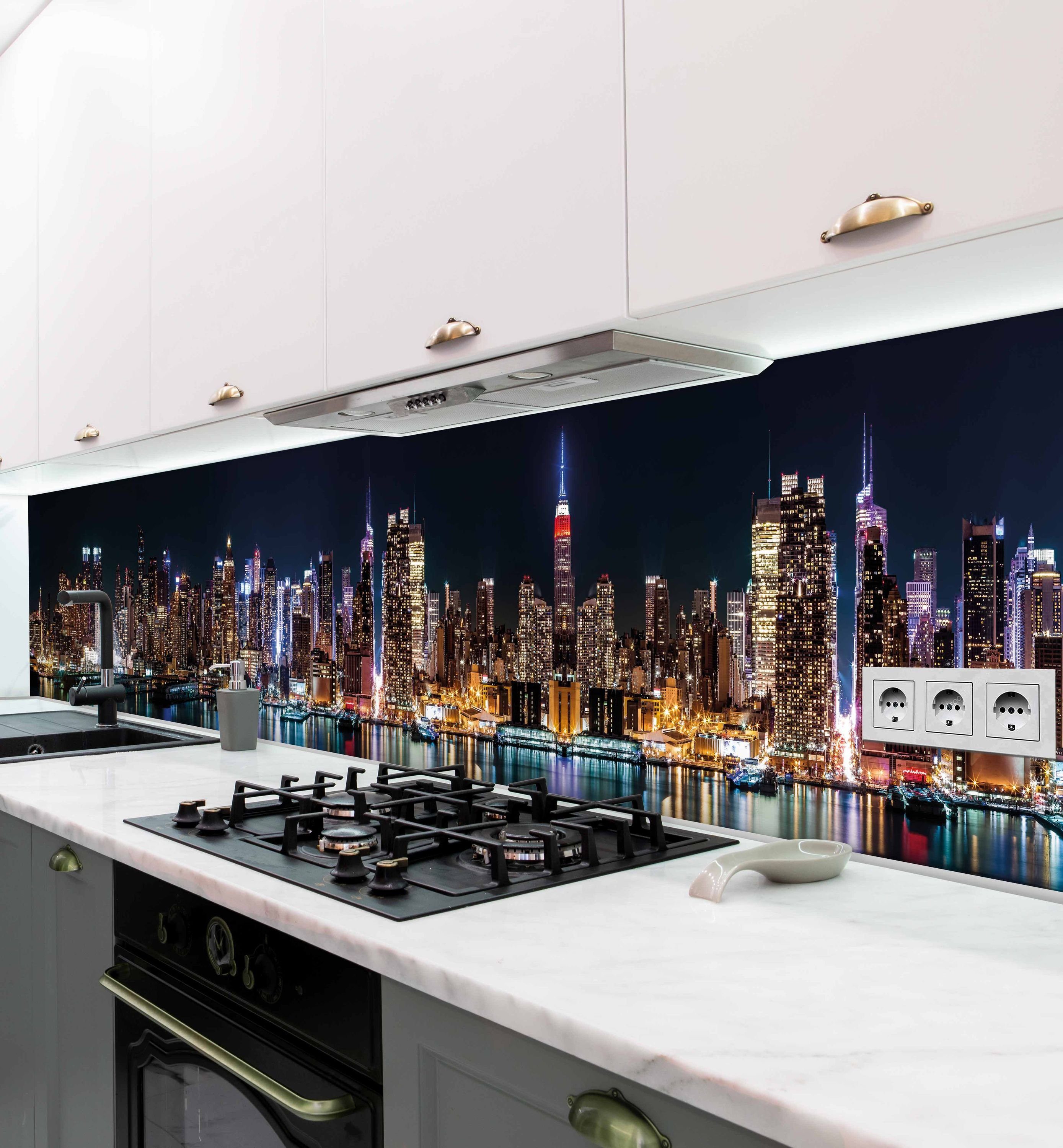 MyMaxxi Dekorationsfolie Küchenrückwand selbstklebend Skyline Spritzschutz günstig online kaufen