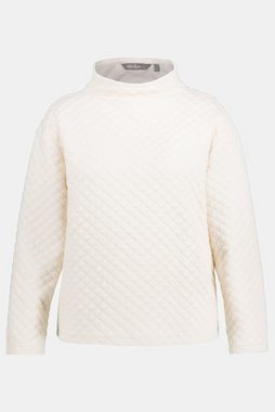 Ulla Popken Sweatshirt Sweatshirt gesteppt Classic Stehkragen Langarm