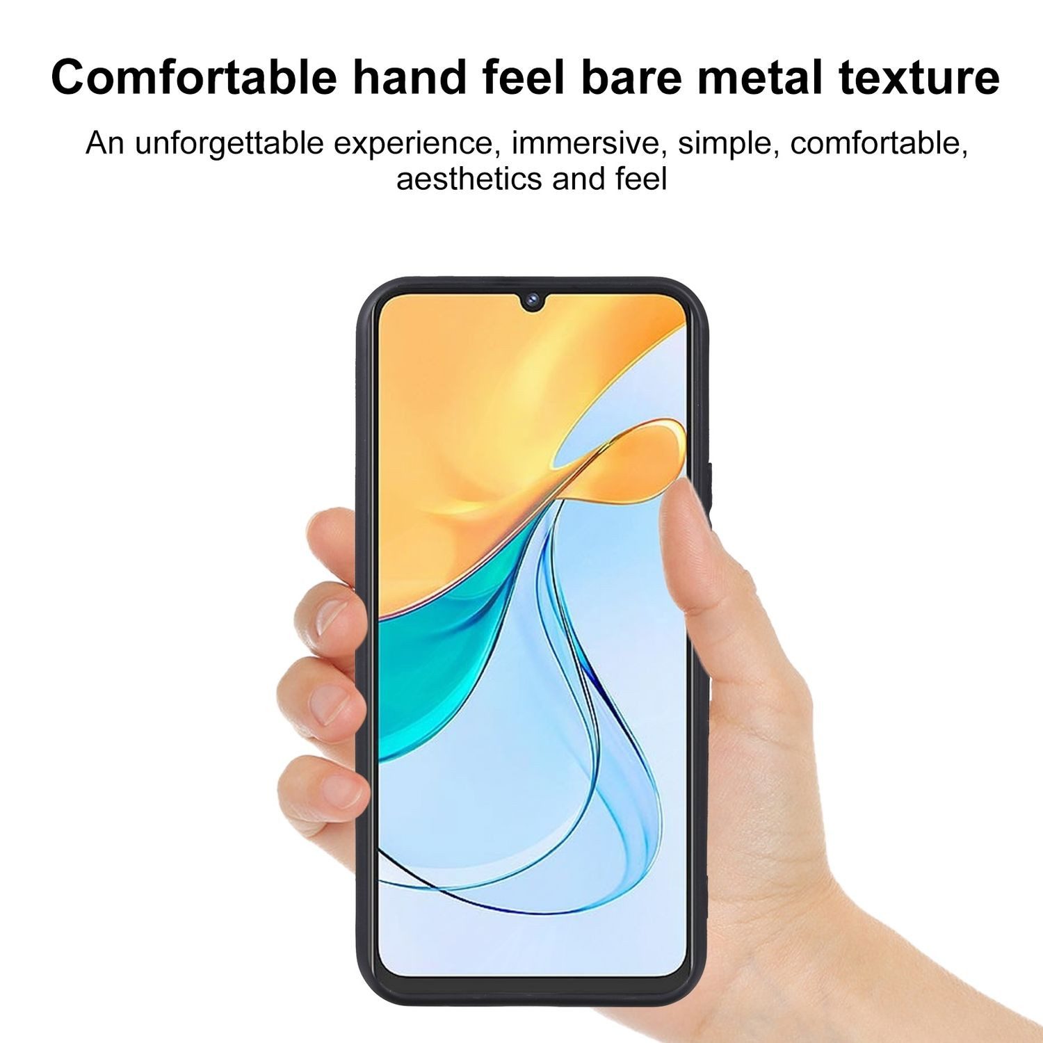 Wigento Handyhülle Für ZTE Blade V50 Vita Silikon TPU Schutz Handy Hülle Cover Schwarz