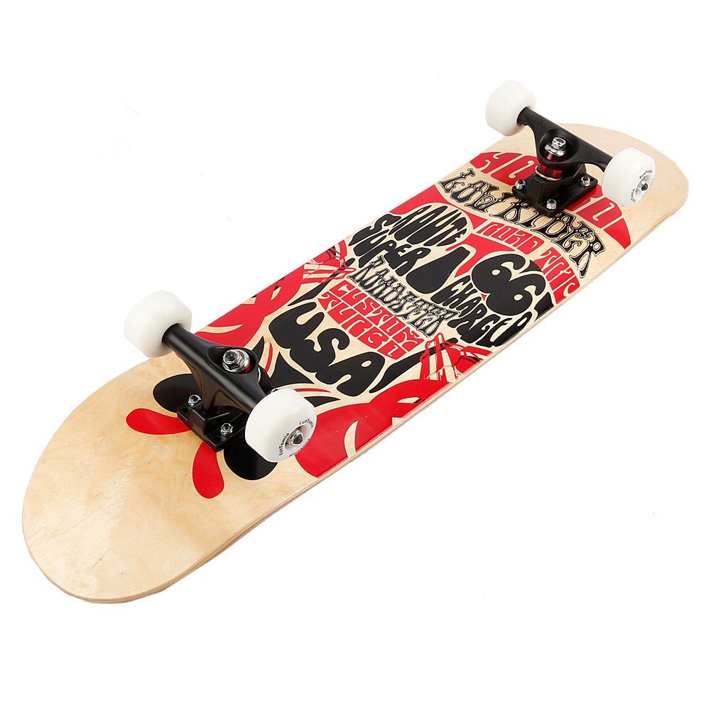 FunTomia Skateboard Skateboard mit Mach1 ABEC-9 Kugellager 7-lagigem Ahornholz 100A Rollen