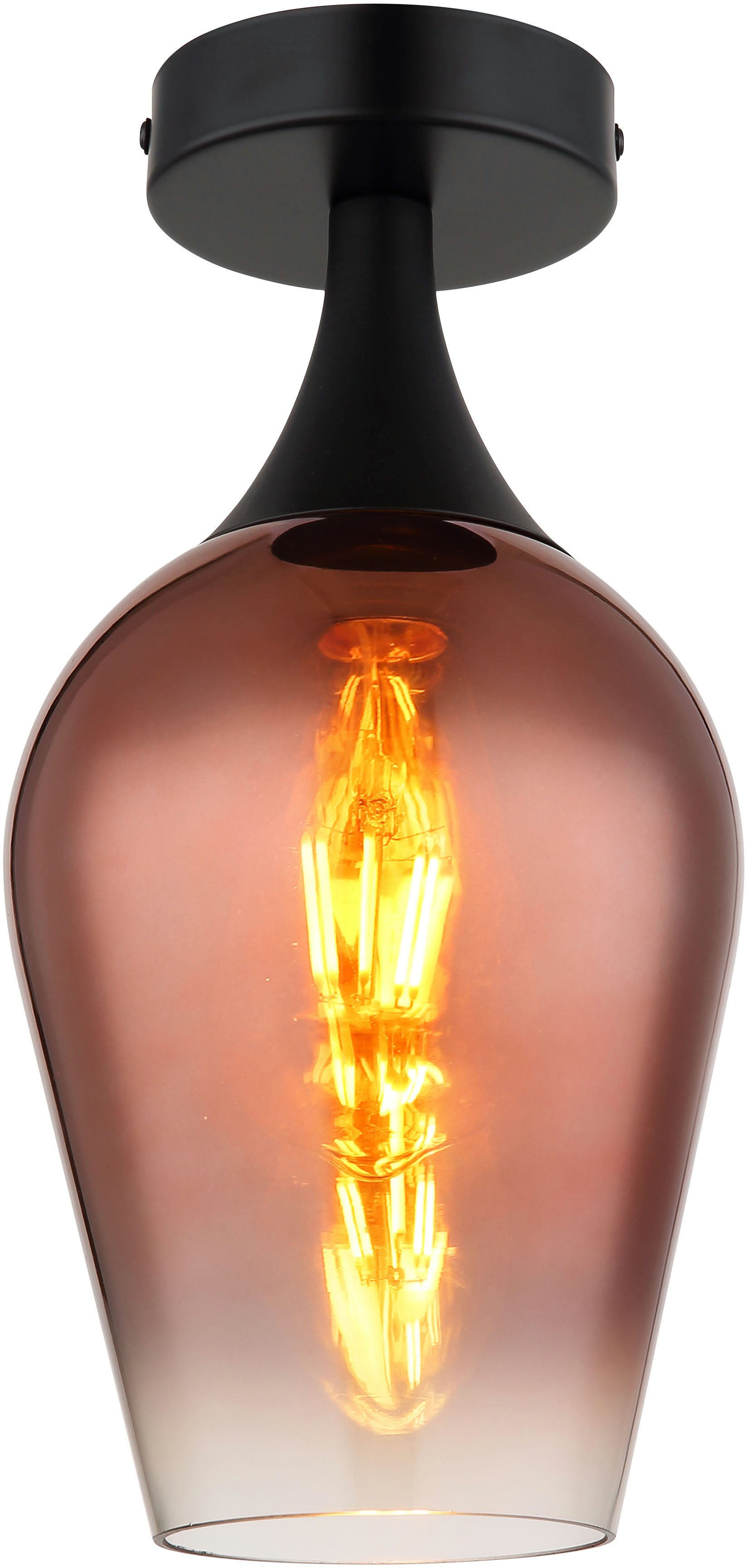 GLOBO LIGHTING Deckenleuchte LAVUS, ohne Leuchtmittel, Deckenlampe/Wohnzimmer/Flur/modern