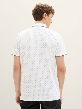 TOM TAILOR Denim Poloshirt Poloshirt mit Allover-Print