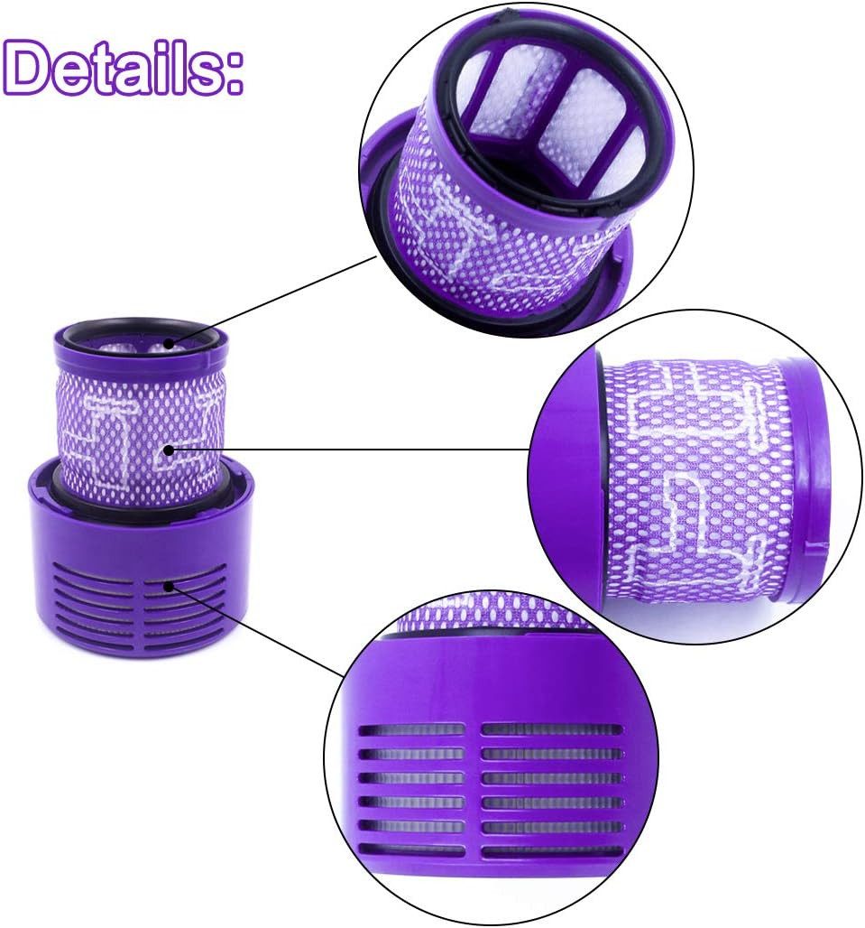 Athlix HEPA-Filter 3x Filter Ersatz für Dyson V10 Cyclone Absolute Animal SV12, Zubehör für Dyson