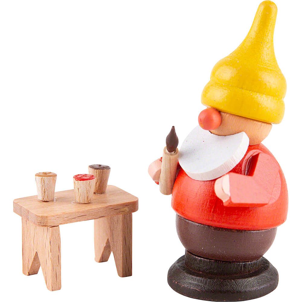 Spielwarenmacher Günther e.K. Dekofigur Zwerg mit Pinsel (6cm) von Spielwarenmacher Günther