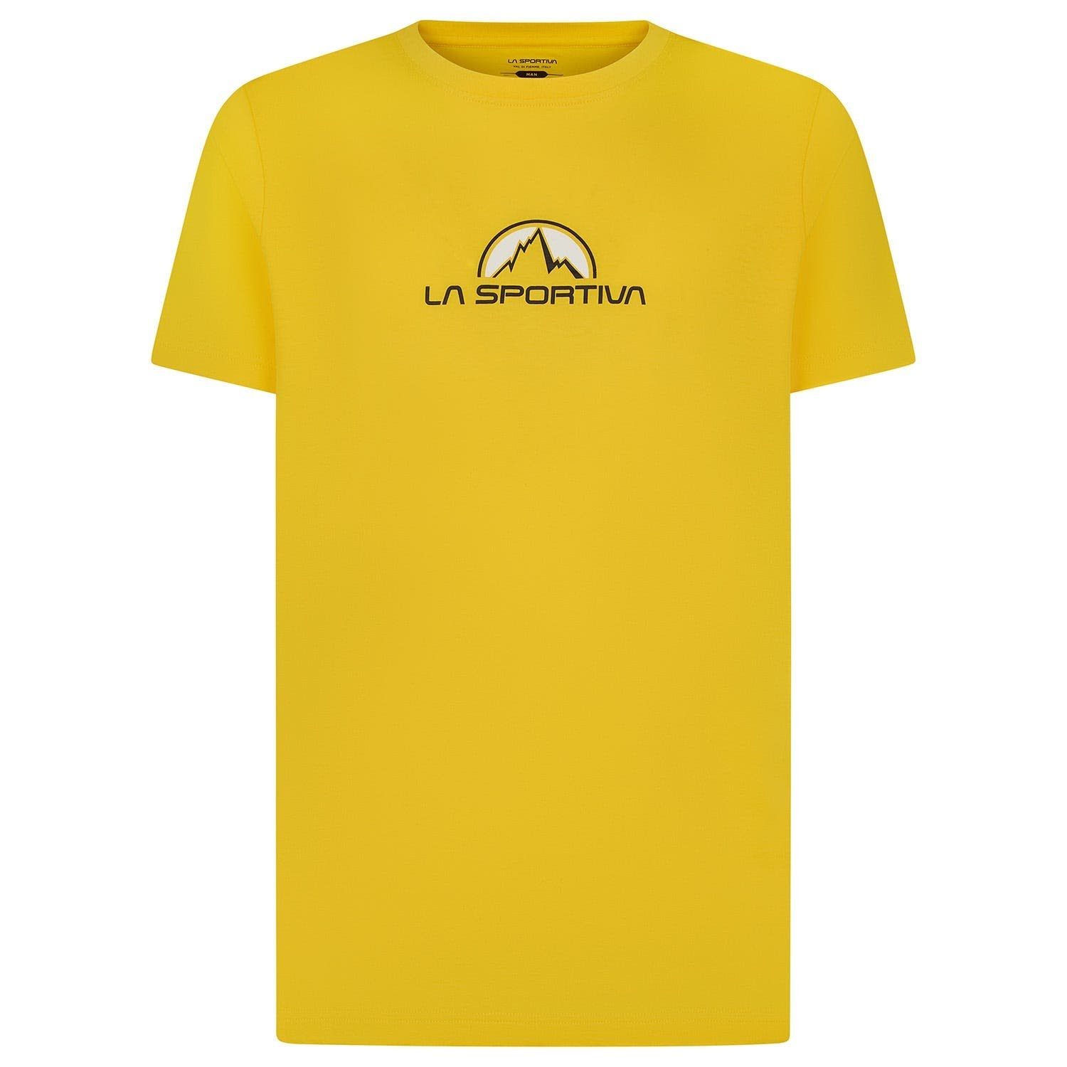 La La T-Shirt Brand Sportiva Herren Tee Sportiva Kurzarm-Shirt Yellow M