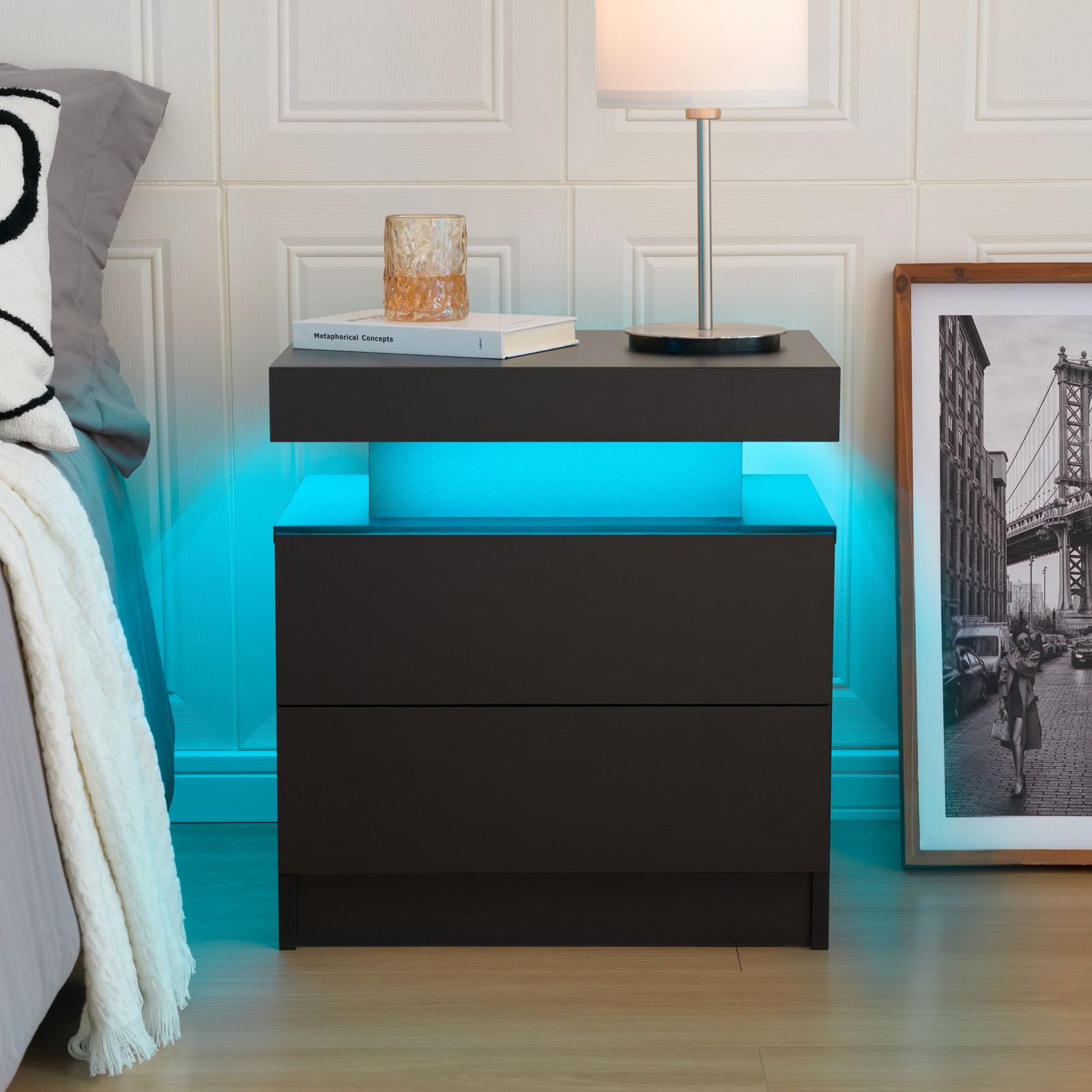 BlingBin Nachttisch LED Nachtschrank Nachtkommode mit günstig online kaufen