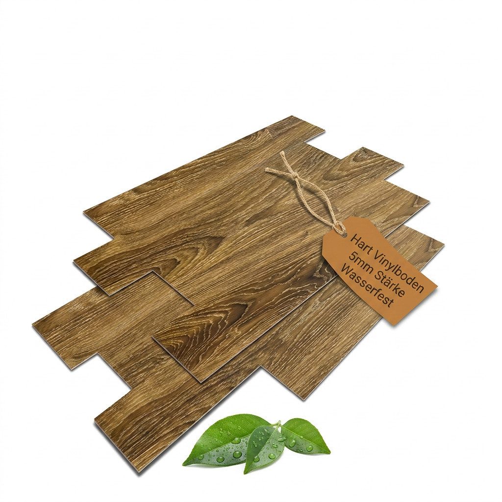 NoblesBox Vinyllaminat Klick Vinylboden SPC - Hartvinyl - 4+1mm Wasserfest - 1 mm Isolierung, Für Fußbodenheizung, Hochabriebfest & Klicksystem