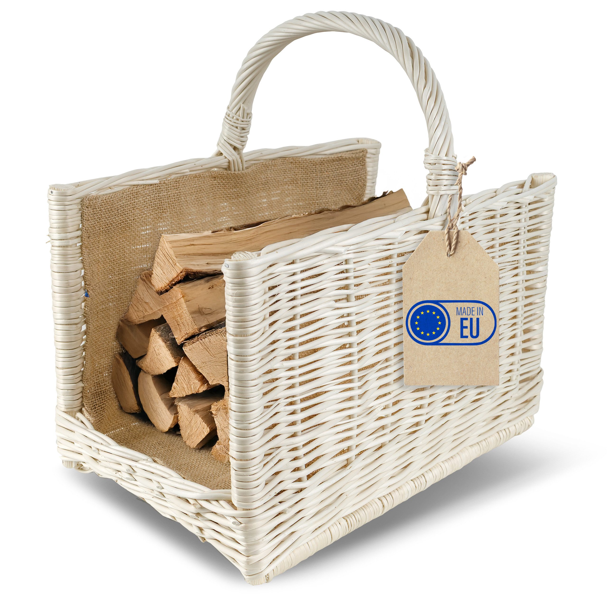Creative Home Weidenkorb Kaminkorb Holzkorb Kaminholzkorb Rattan, für Kaminholz/Holz