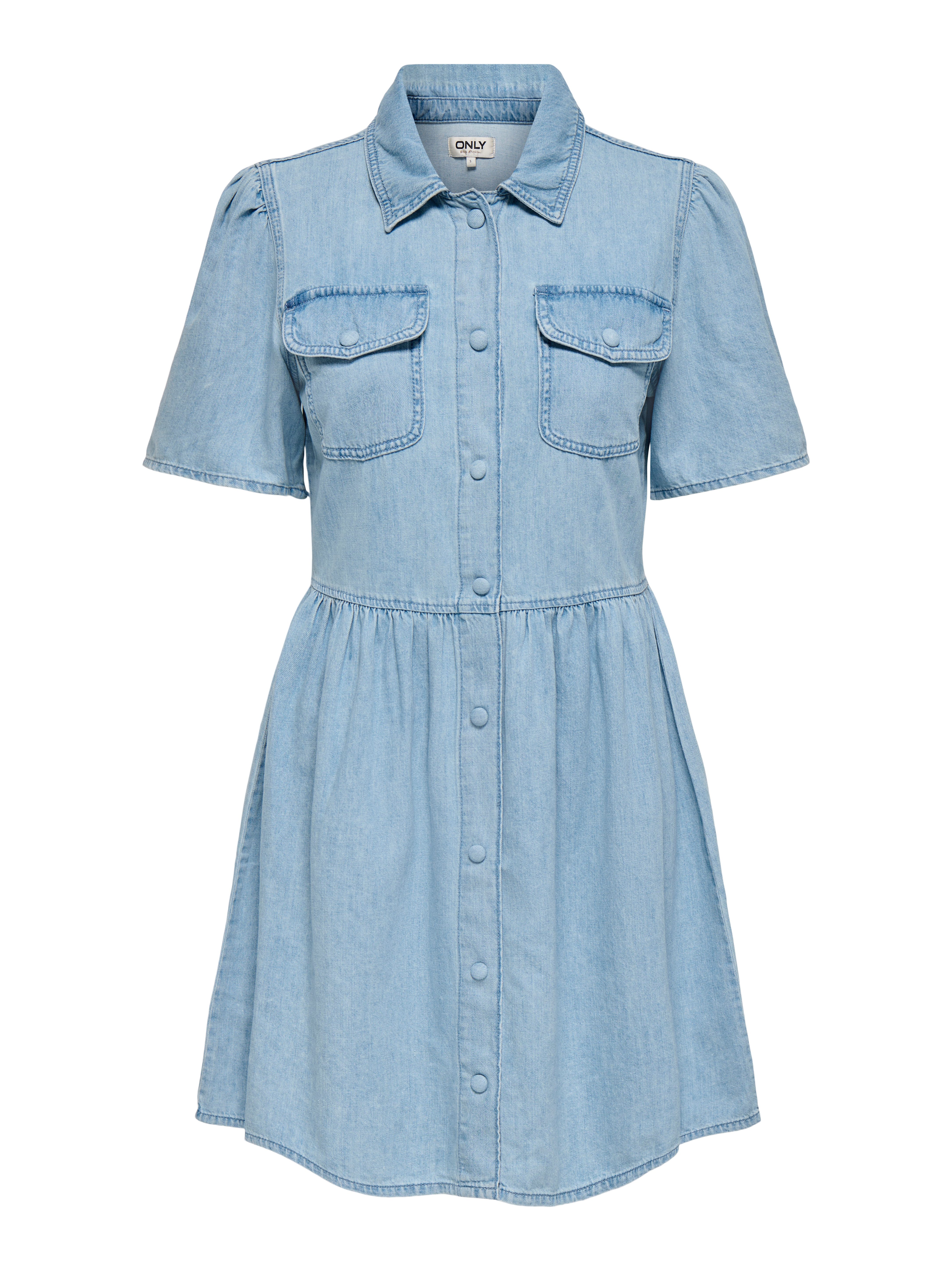 ONLY Jeanskleid ONLEVELINE SS DNM DRESS AKM Baumwolle – Bild 5 von 5