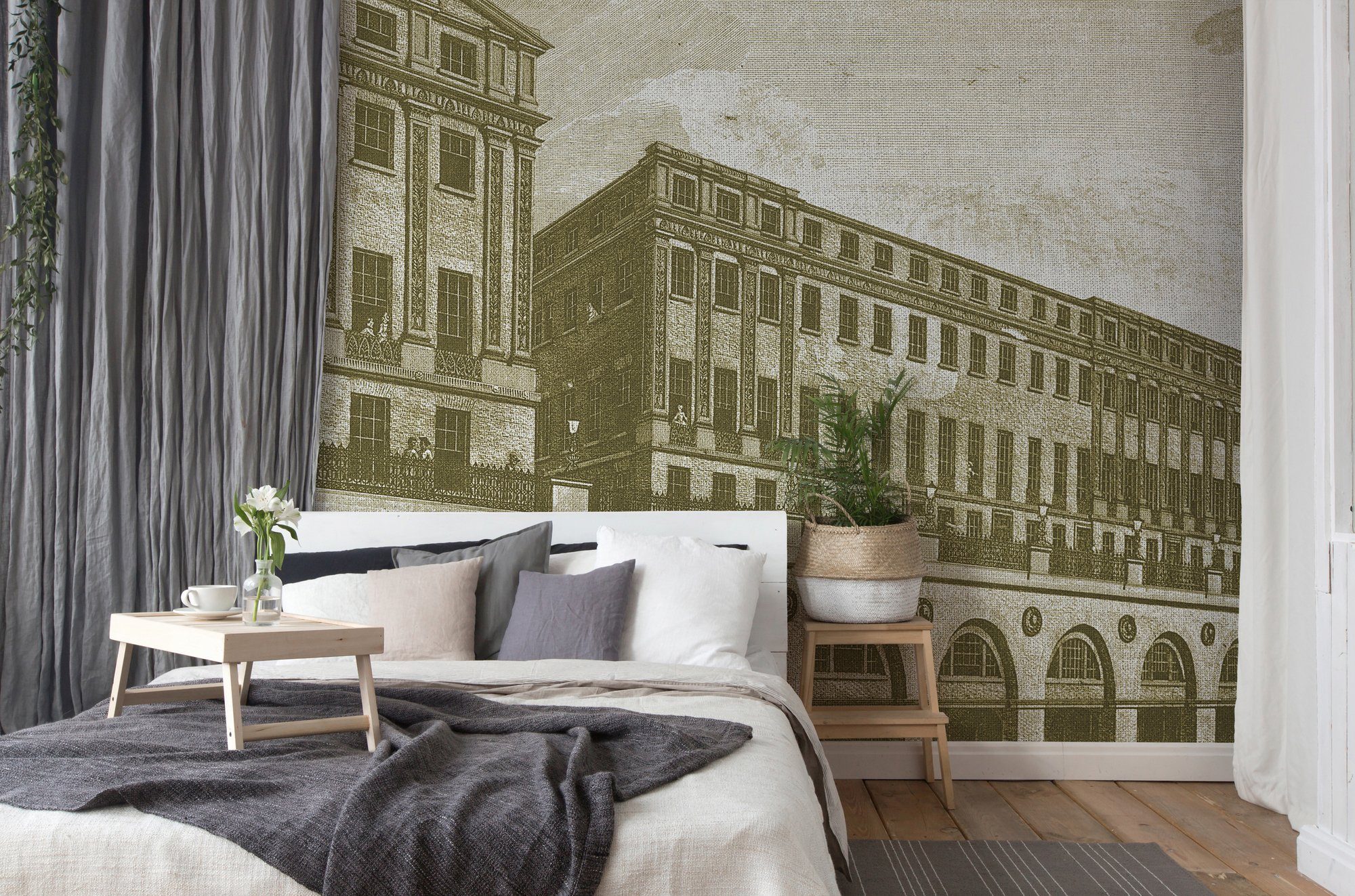 Architects Paper Fototapete Atelier 47 Ancient Building 3, glatt, Stadt, (4 St), Vlies, Wand, Schräge, Decke