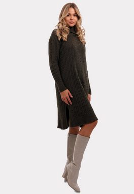 YC Fashion & Style Strickkleid Strickkleid Elegance" – Modischer Turtleneck im Oversize-Stil (Kein Set, 1 -tlg) Langarm, Strickmix, in Unifarbe, bequem zu tragen, mit Rollkragen