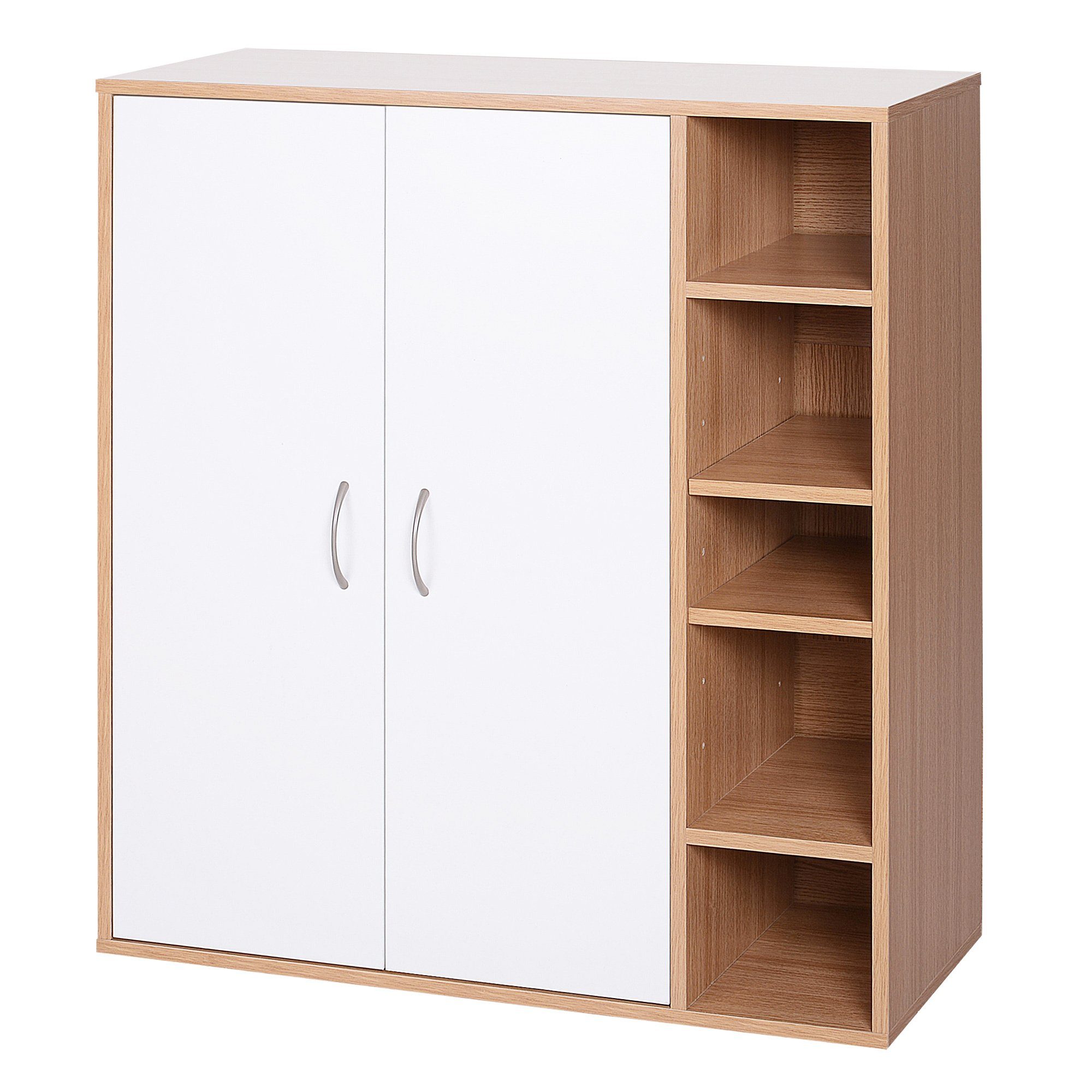 HOMCOM Highboard Büroschrank mit verstellbaren Regalböden. Reduzierter Preis € 79,90. Unverbindliche Preisempfehlung € 110,90