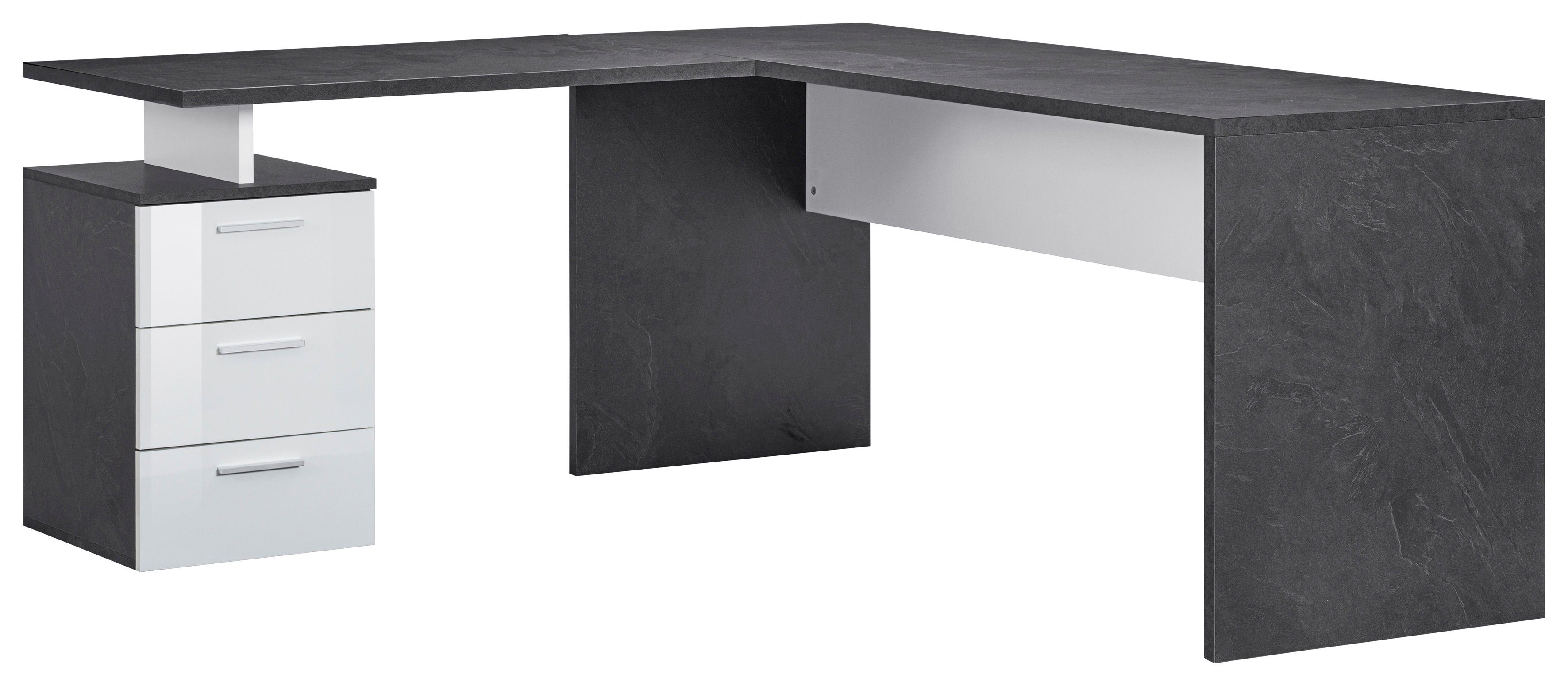 INOSIGN Eckschreibtisch New Selina, Schreibtisch, Schubkästen, günstig online kaufen