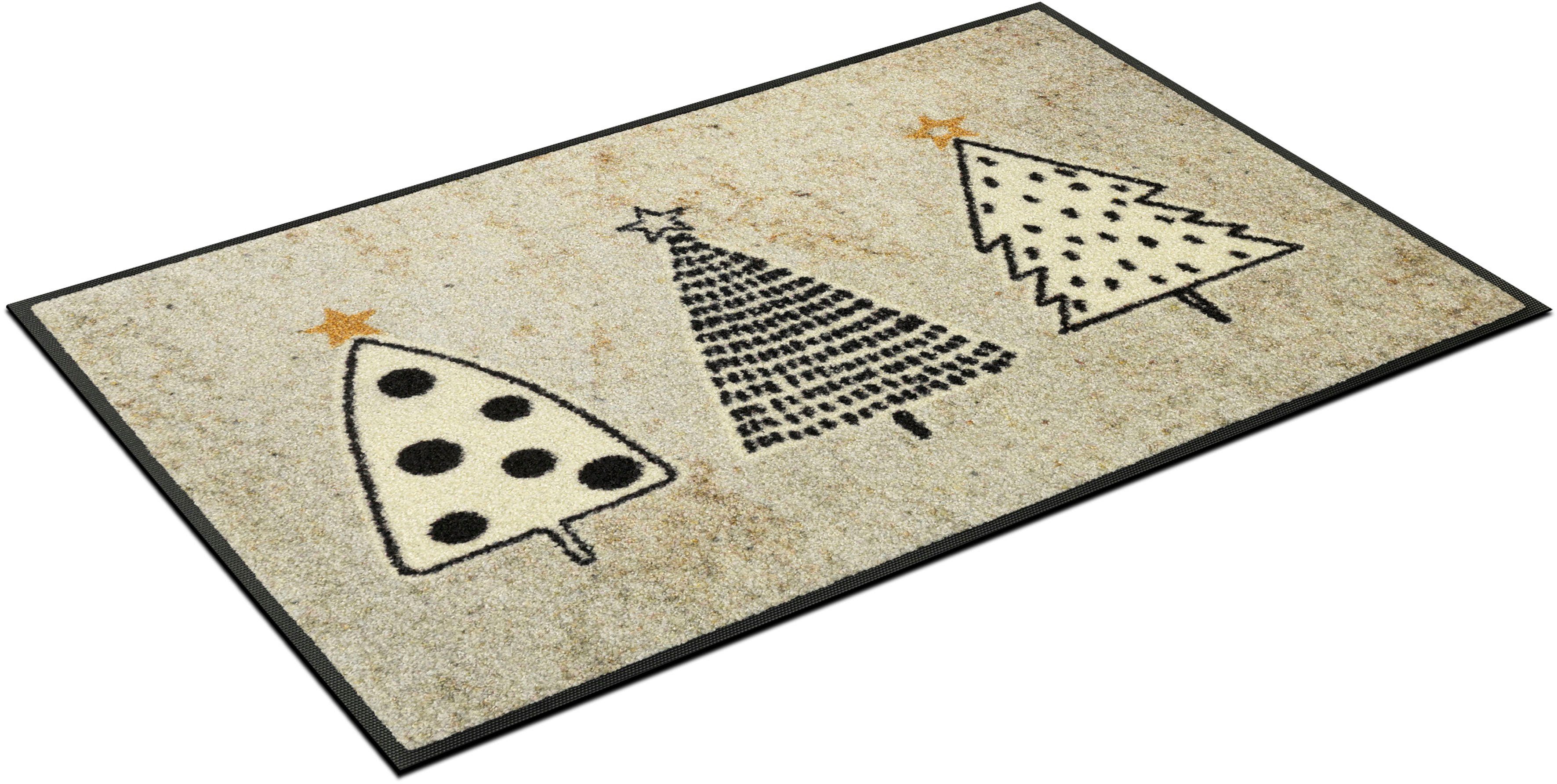 wash+dry by Kleen-Tex Fußmatte Silent Night, rechteckig, Höhe: 7 mm