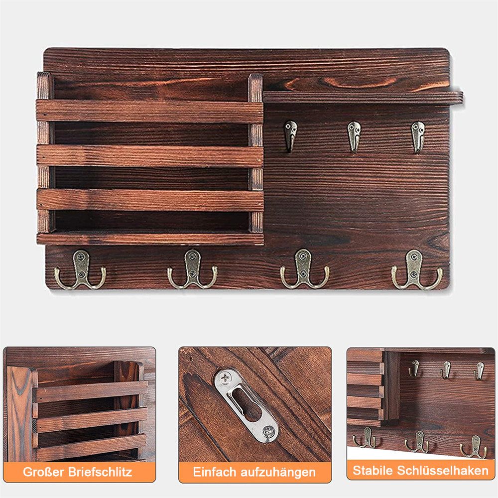 NUODWELL Schlüsselbrett Schlüsselhalter für die Wand,Wandhalterung für Post günstig online kaufen