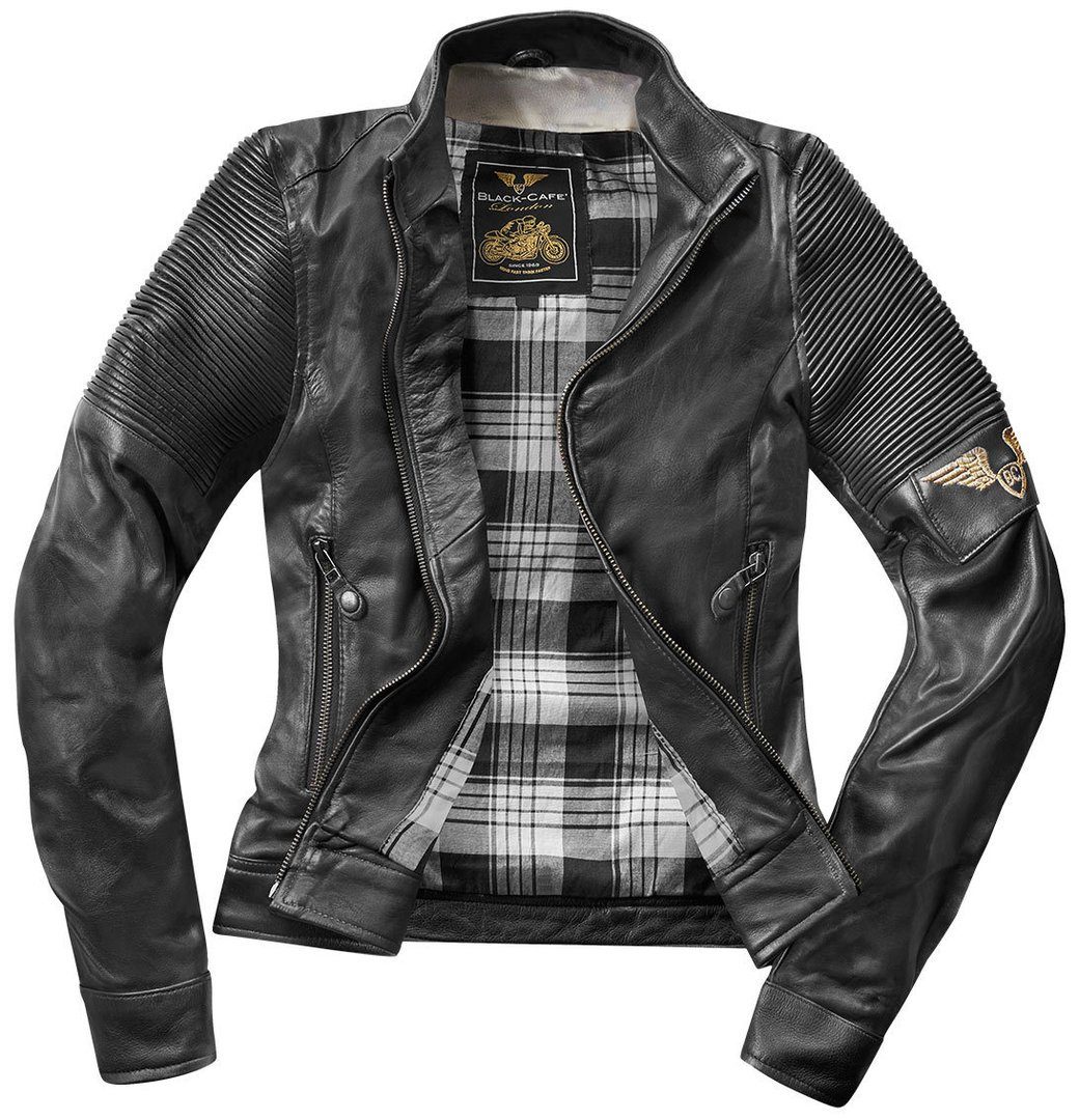 Black-Cafe London Amol Motorradjacke Damen Motorrad Lederjacke