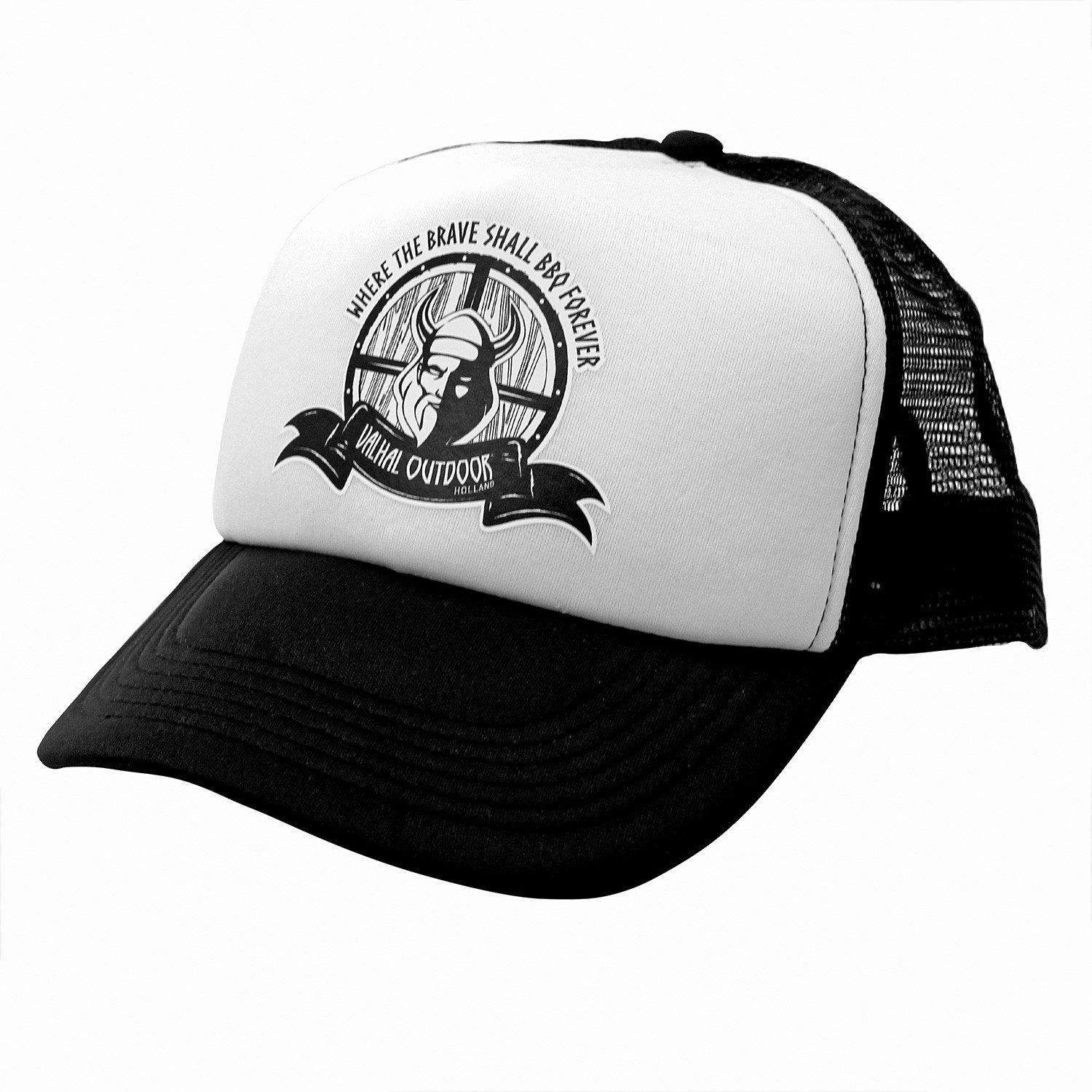 Trucker Cap Valhal Outdoor Trucker Cap - Mesh - Snapback, schwarz
