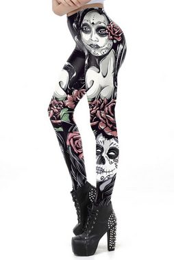 Ocultica Leggings Ocultica - Día de Muertos Leggings - M -