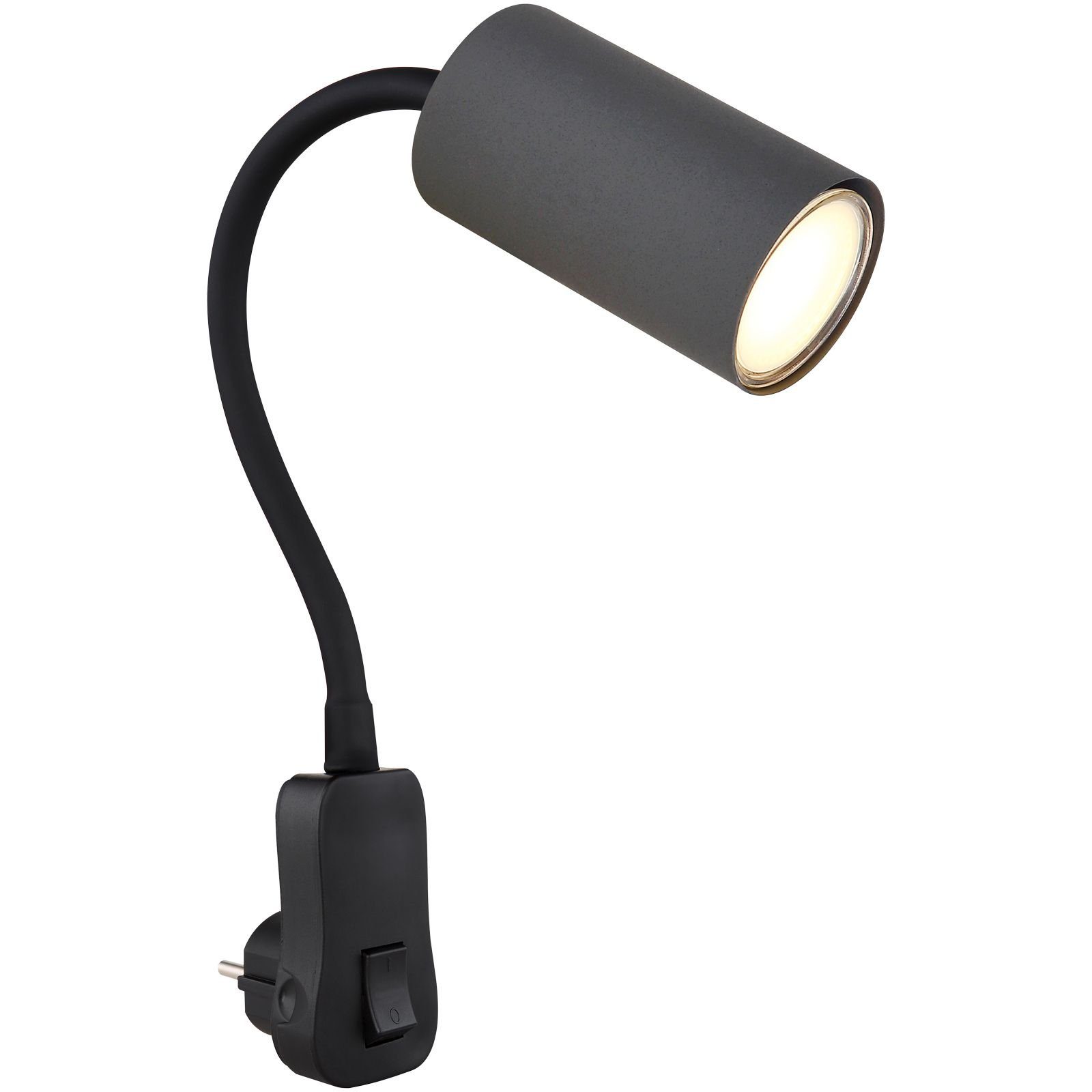 GLOBO LIGHTING Wandleuchte Wandleuchte Innen Wandlampe mit Schalter Wohnzimmer Schlafzimmer, Bettlampe Wand, ohne Leuchtmittel, Lichtfarbe ist abhägig vom Leuchtmittel, Schlafzimmer