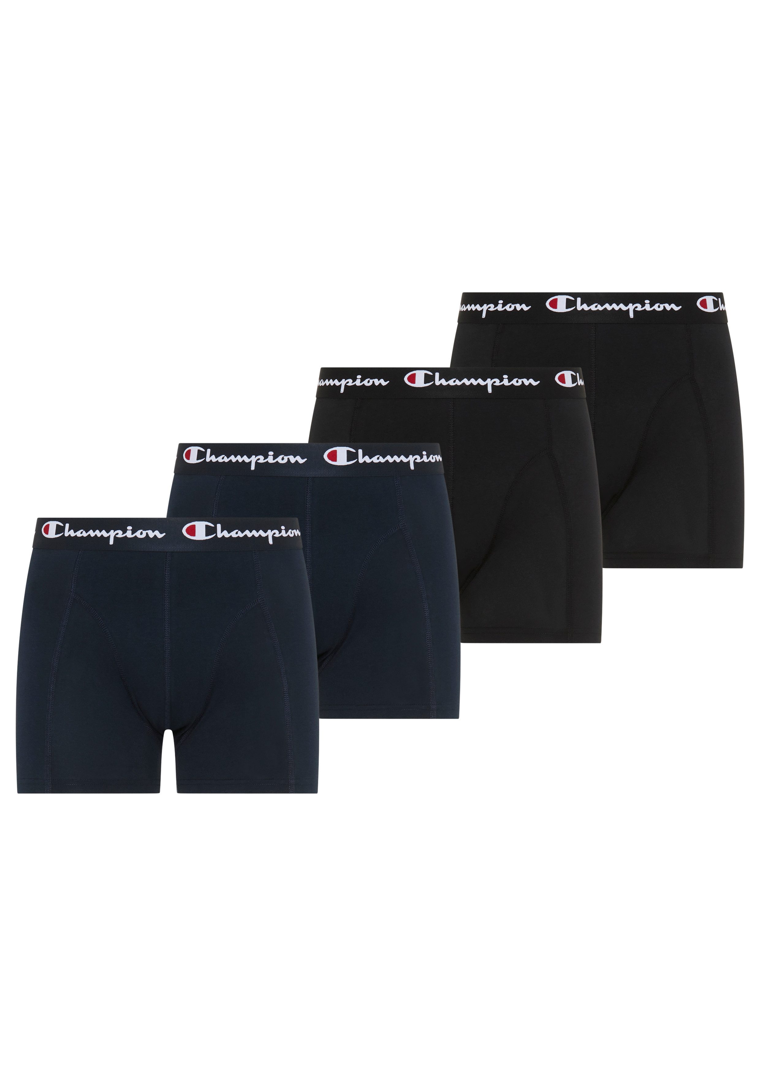 Champion Boxershorts 4 pk Boxer (4-St) sportlicher Stil, bequeme Passform, für Erwachsene