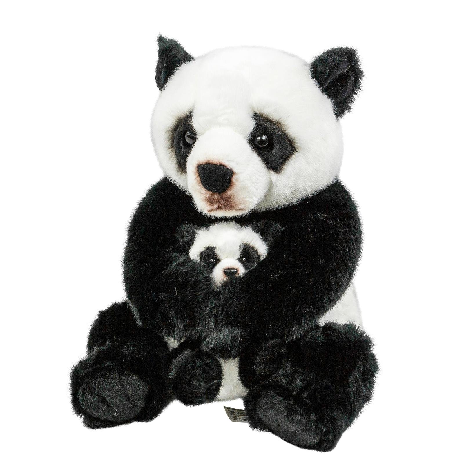 Teddys Rothenburg Kuscheltier Kuscheltier Panda mit Baby 27 cm Plüschtier