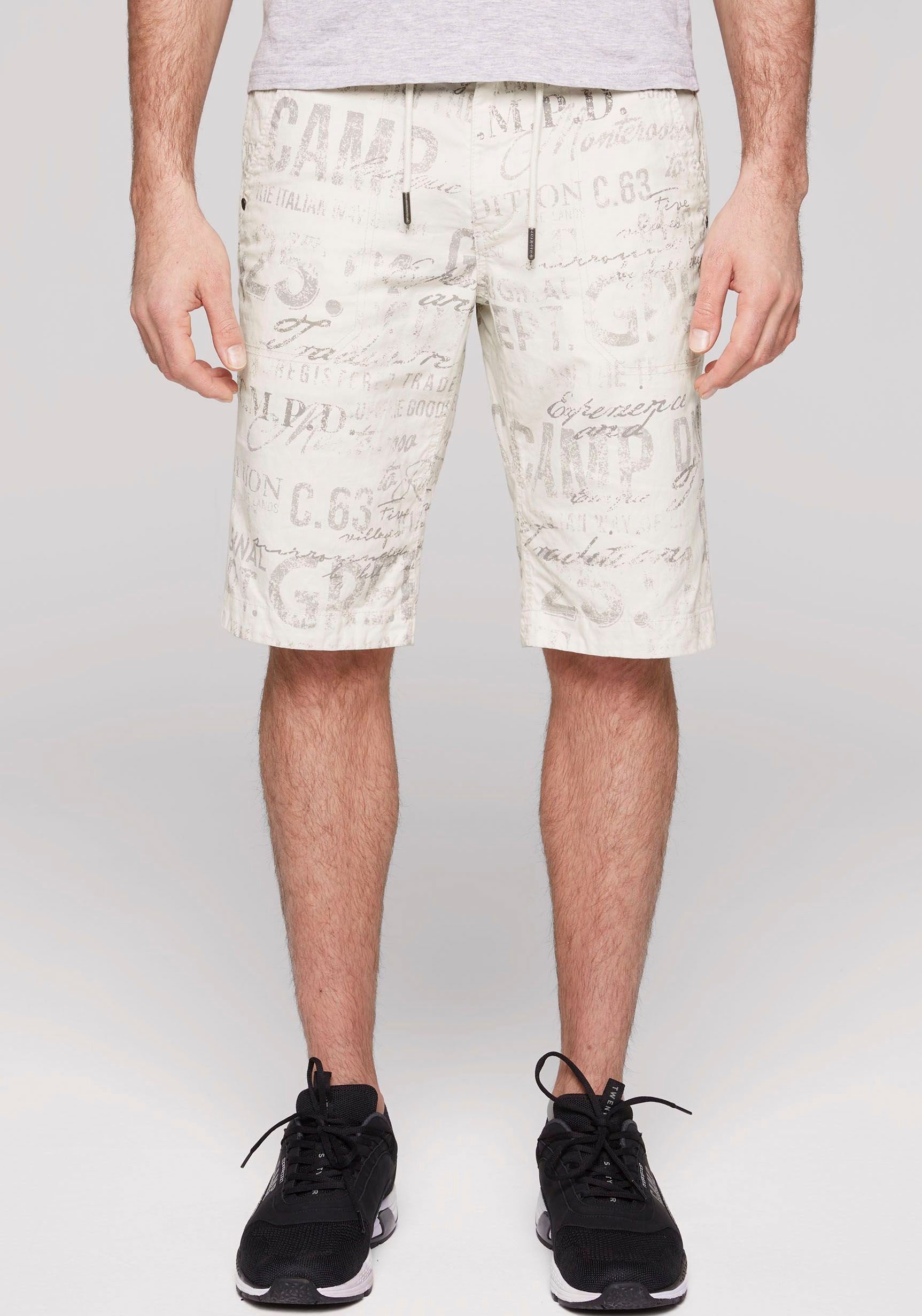 CAMP DAVID Bermudas mit Cargo-Taschen kitt | Bermudas