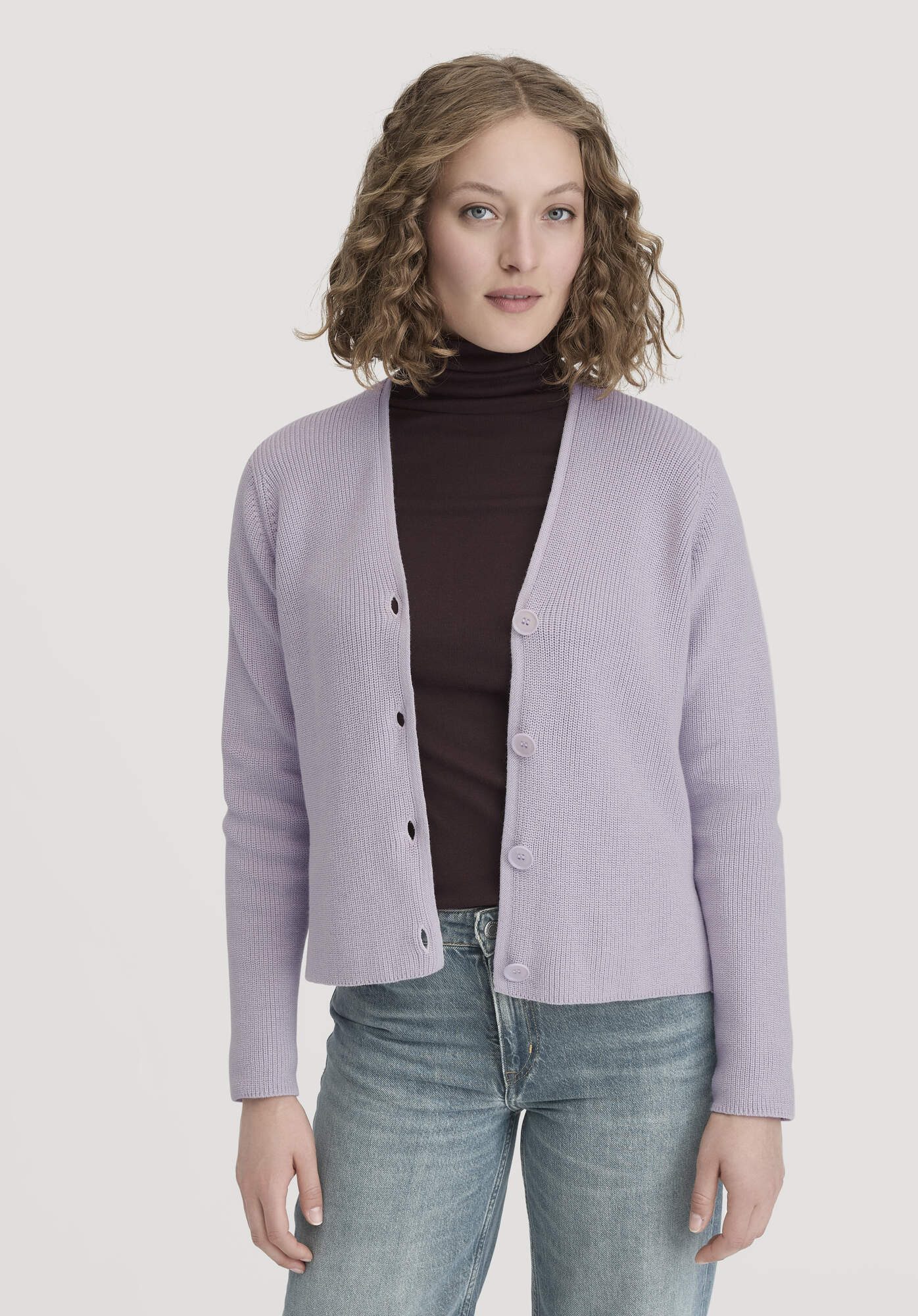 Hessnatur Strickjacke Relaxed aus reiner Bio-Baumwolle (1-tlg) günstig online kaufen