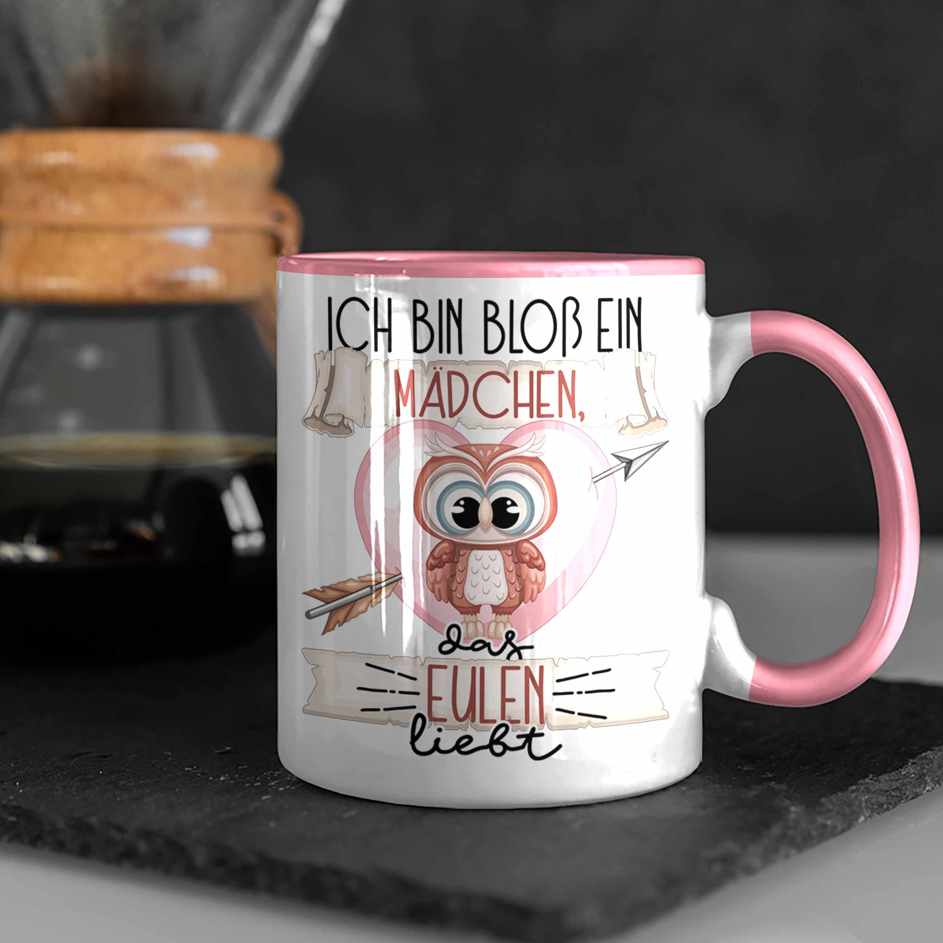 Ich Eulen Tasse E Liebt Geschenk Das Bin Mädchen Ein Rosa Bloß Tasse Trendation Frauen Eulen