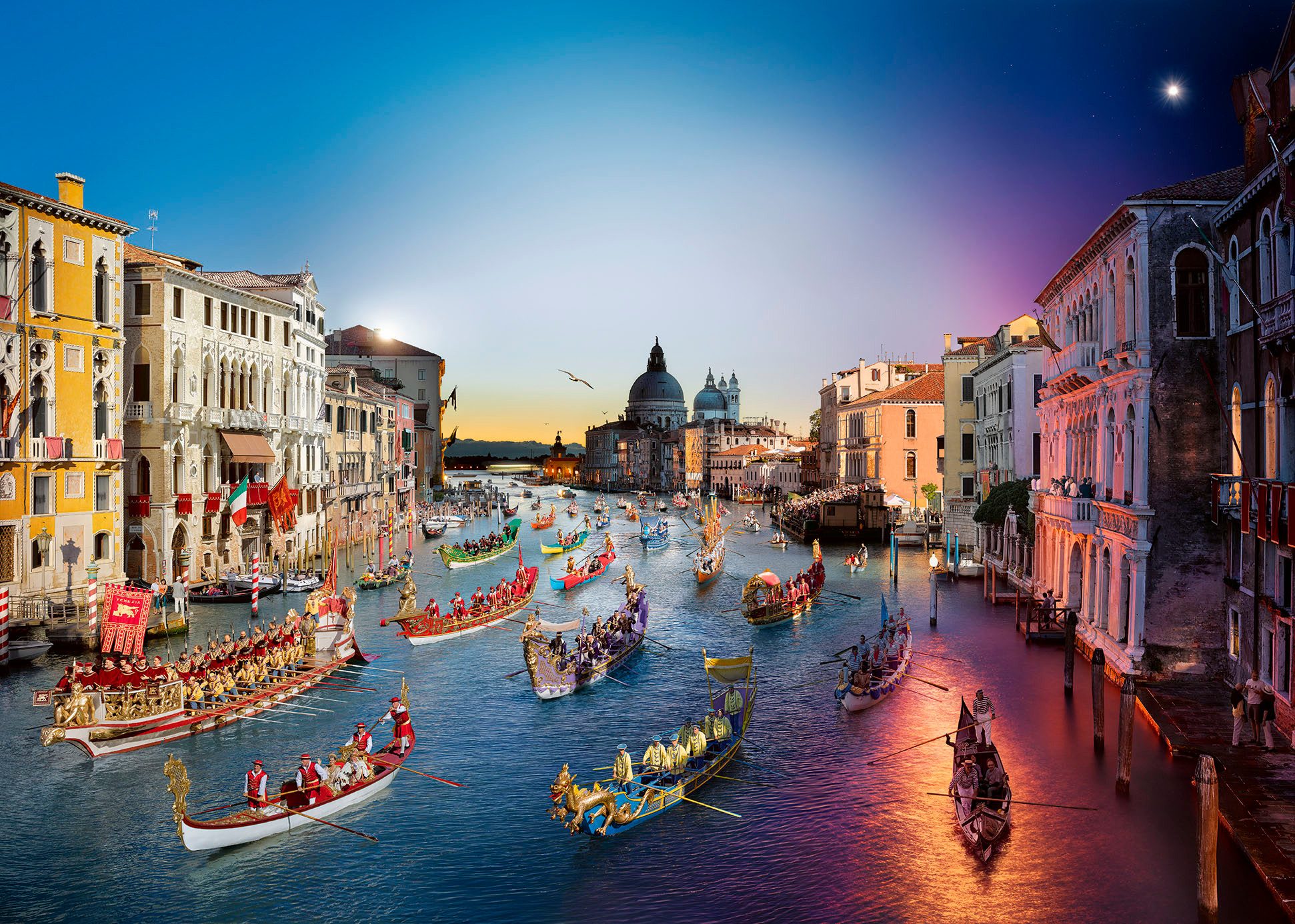 Ravensburger Puzzle Venedig von Tag zu Nacht, 1000 Puzzleteile, Made in Ger günstig online kaufen