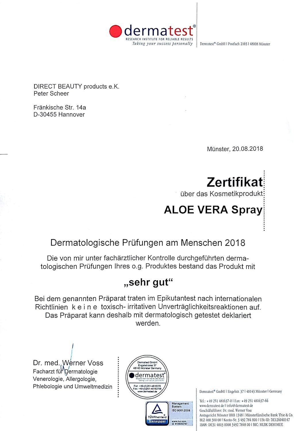 Line Allantoin, mit Panthenol Sun-Spray 100ml Spray 1-tlg., ALOE & 99% Aloe After Bio Vera