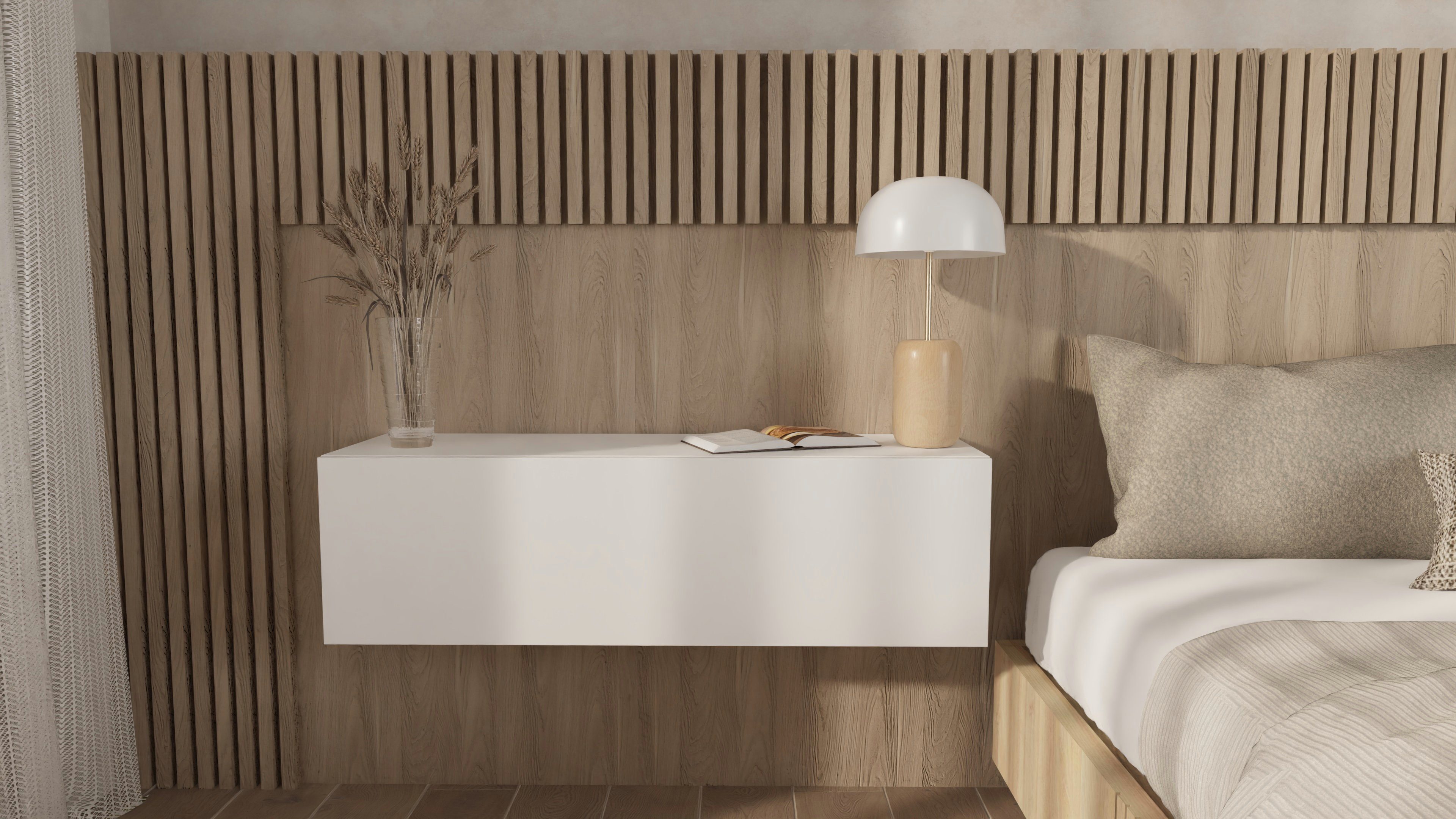 Platan Room Nachttisch, Wandschrank hängende Nachtkommode günstig online kaufen